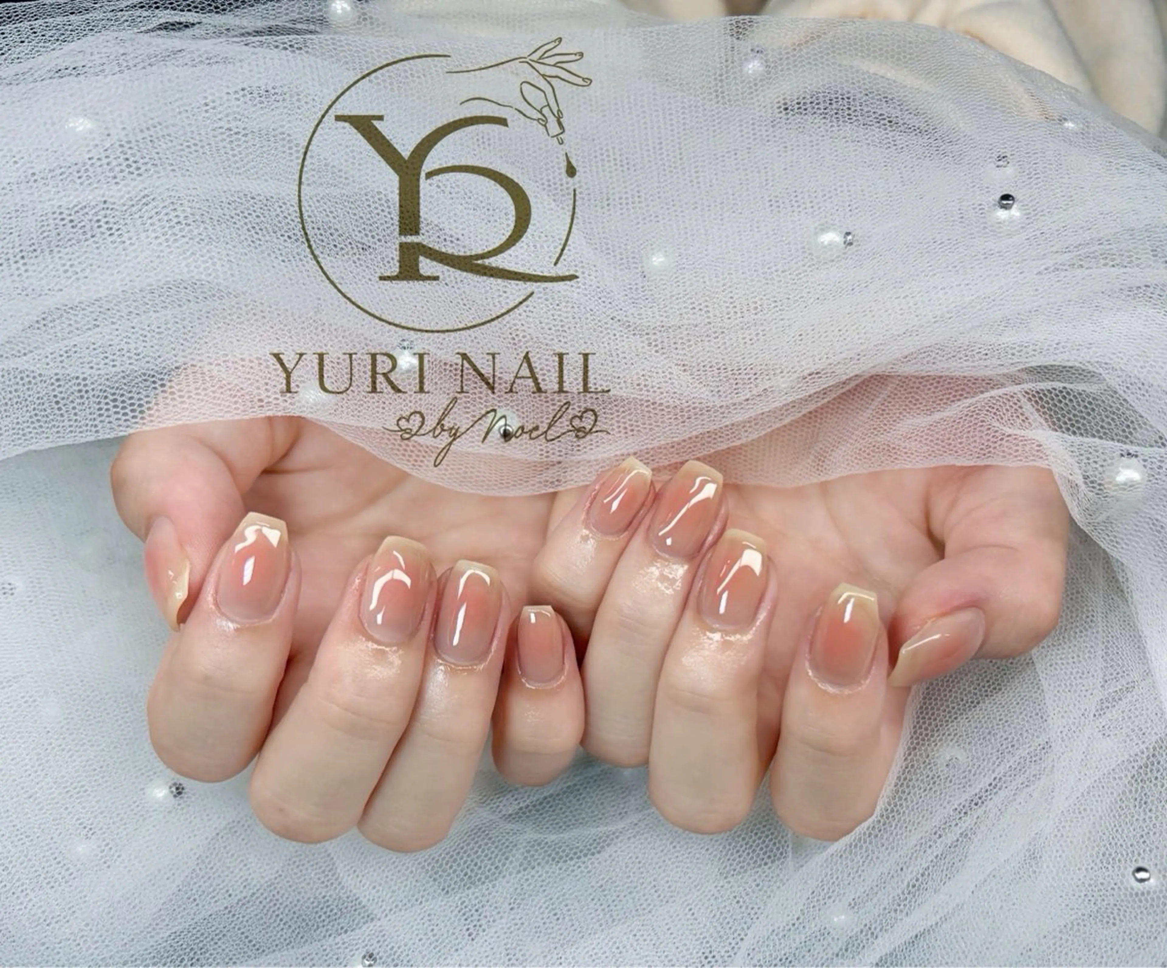 ネイル チークネイル フットネイル グラデーション 韓国ネイル 持ち込み ハンドネイル フットネイル ハンドケア YURI Nail Narita所属・YURI Nail NARITAのネイルデザイン