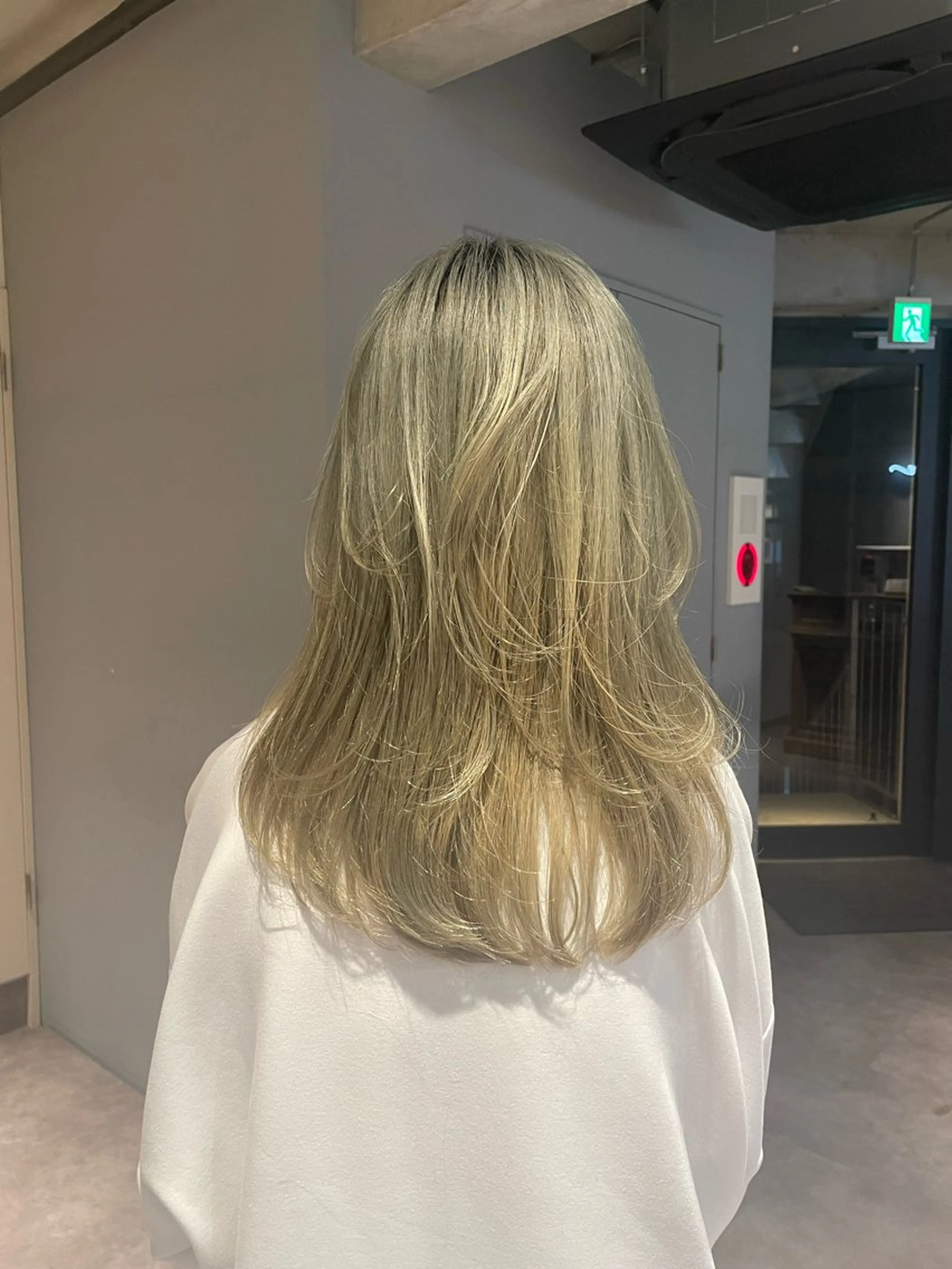 セミロング レイヤーカット 葉月/ボブ/ 透明感カラー／中目黒のヘアスタイル