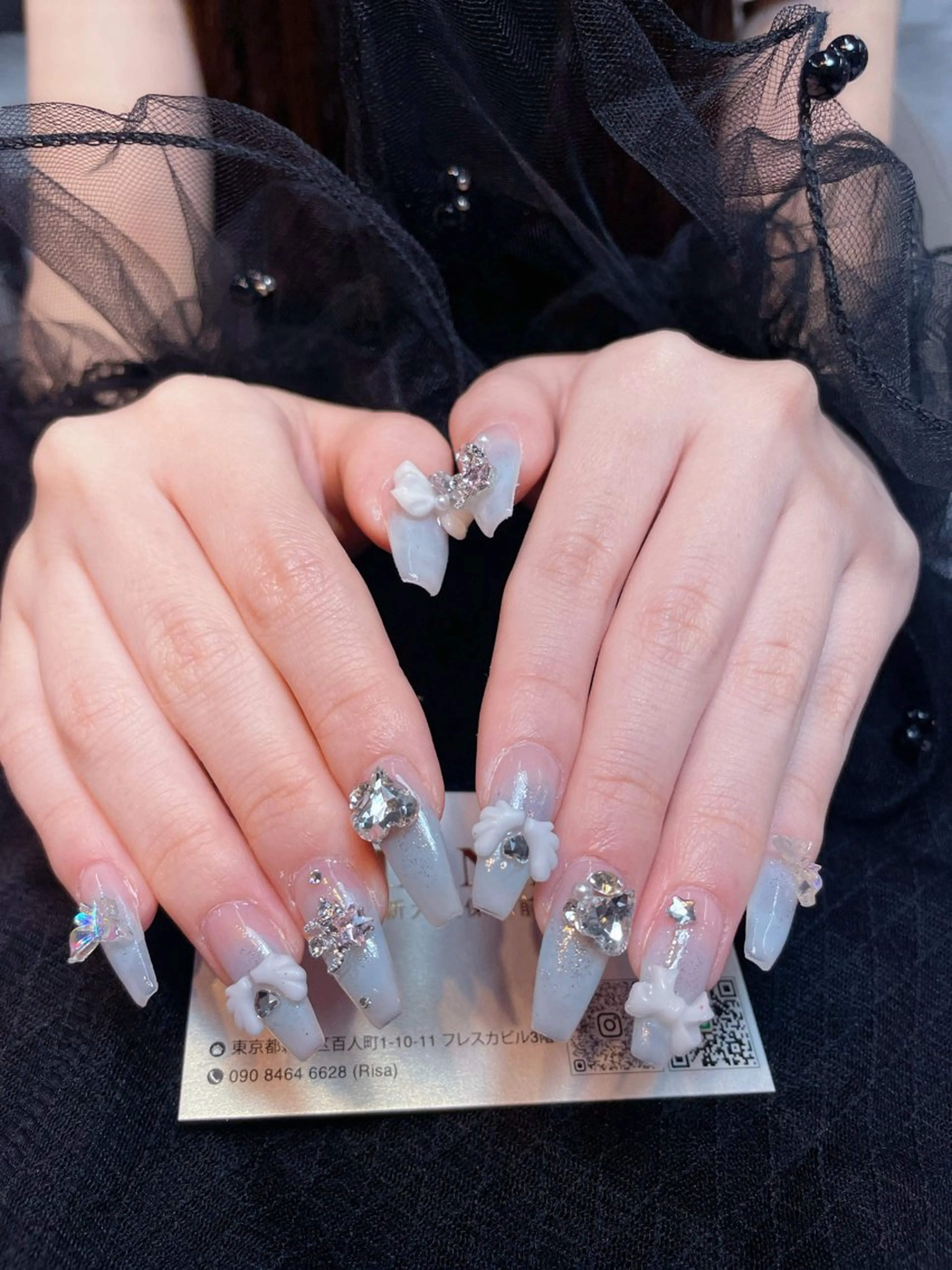 ネイル アートネイル フレンチネイル ジェルネイル 韓国ネイル ミラーネイル ハンドネイル Rin Nail 新大久保店のネイルデザイン