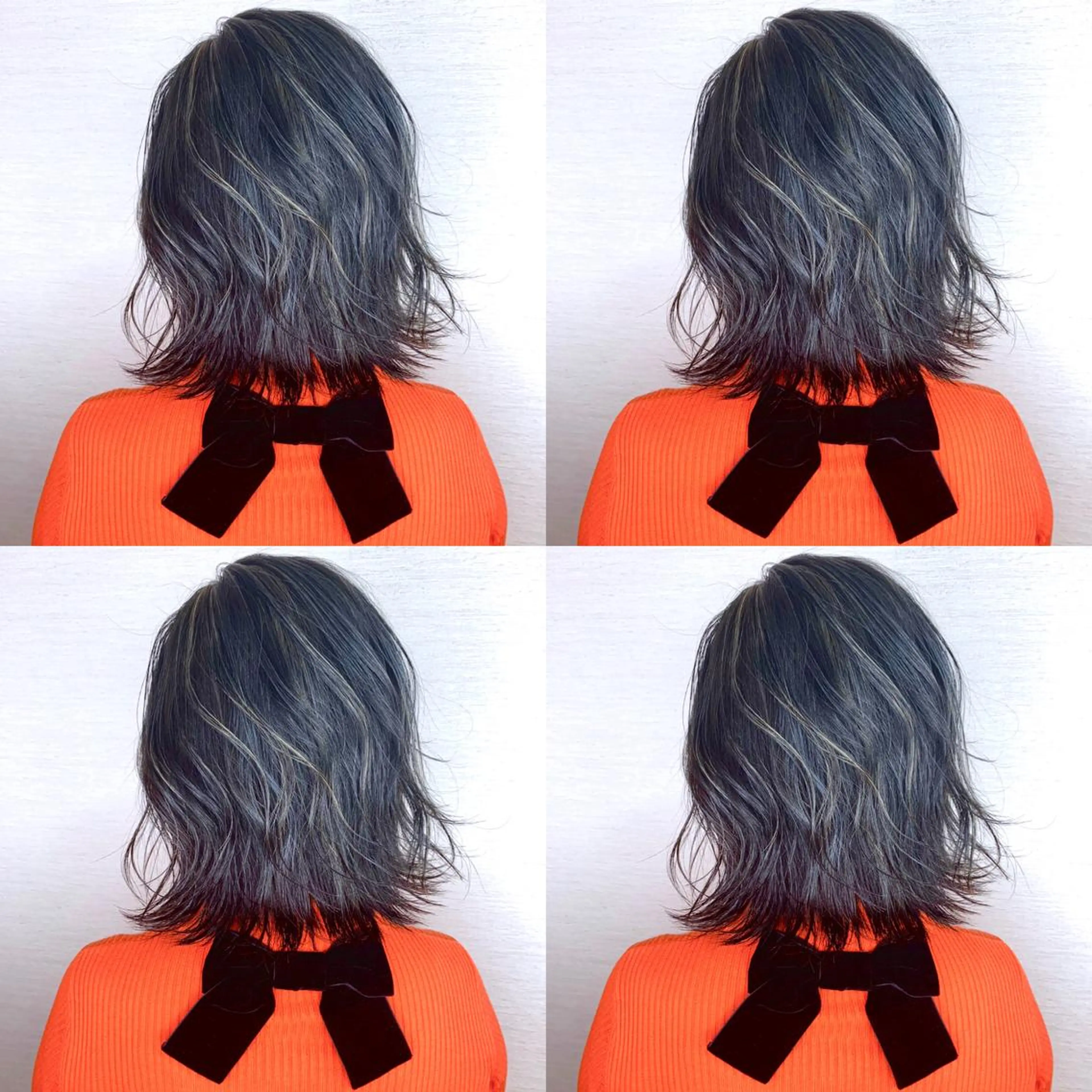 ショート カラー 韓国レイヤーカット/ ダブルカラーのヘアスタイル