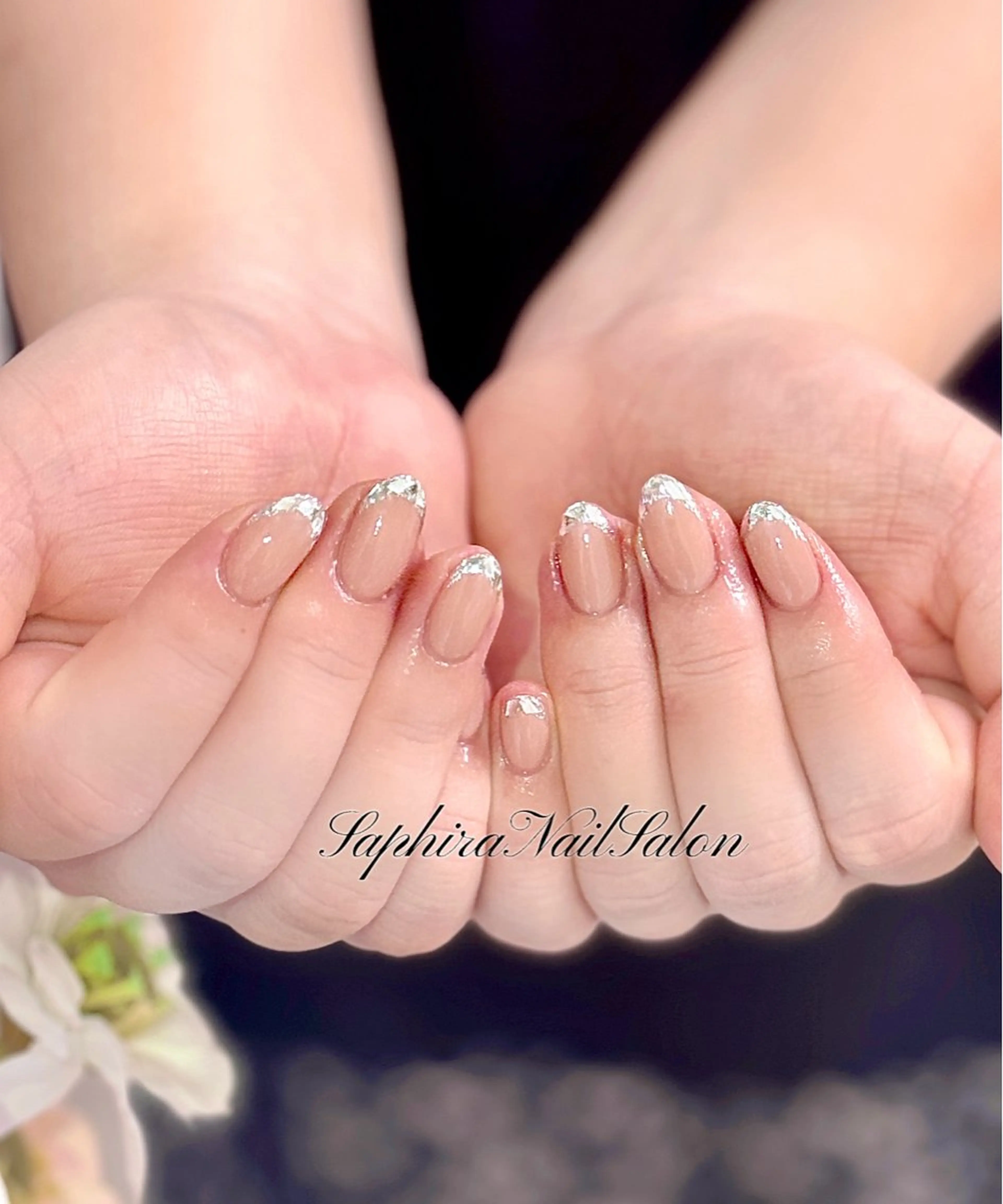 カラー ハンドネイル Saphiraネイル サロン錦糸町のネイルデザイン