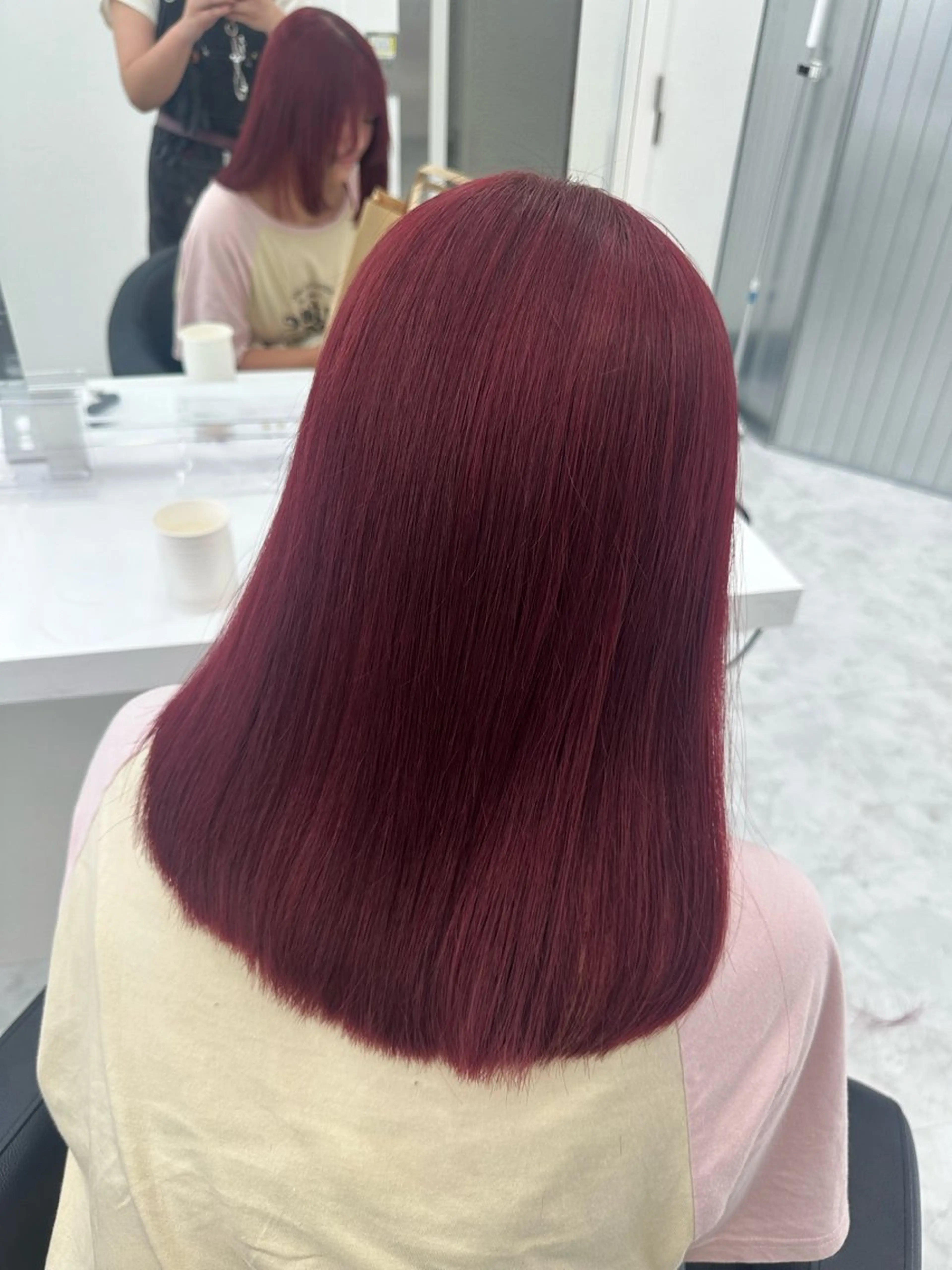 ロング カラー mina/暖色カラー 🥀韓国風カット🥀のヘアスタイル