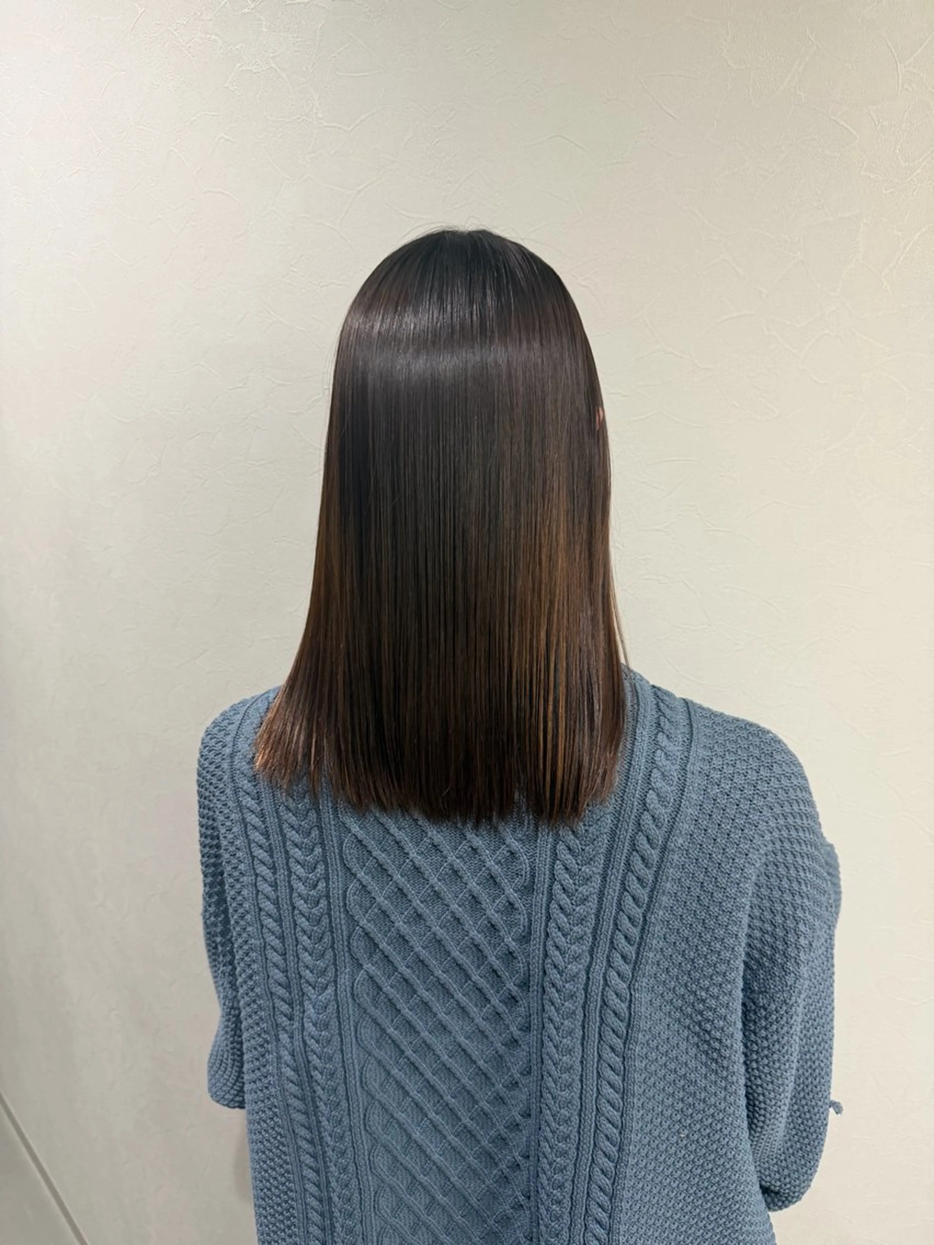 セミロング 縮毛矯正 🐣長野英聡/縮毛 矯正/髪質改善🐣のヘアスタイル