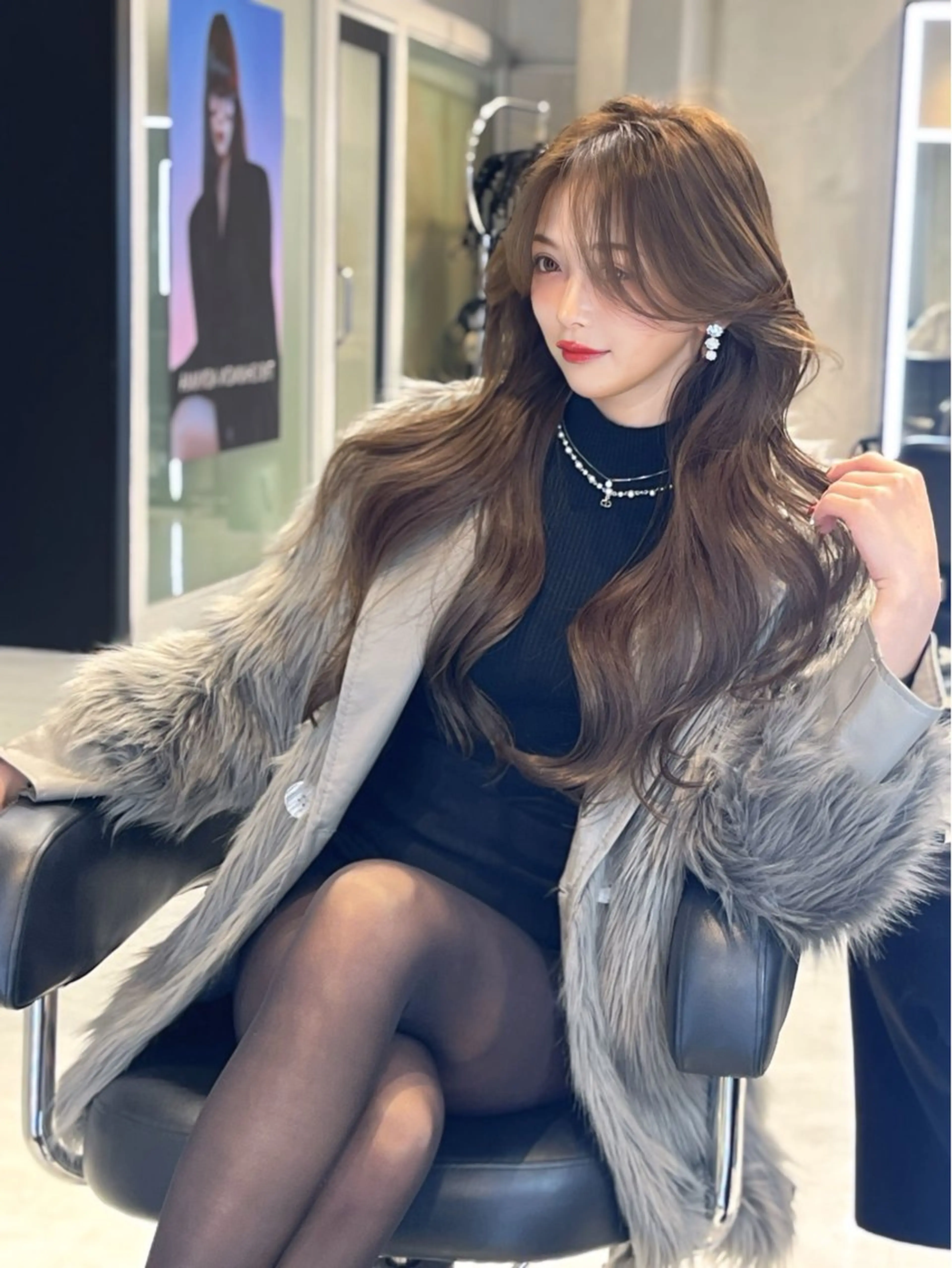 ロング カット トリートメント 海野翔吾🇨🇳 ワンホンレイヤーのヘアスタイル