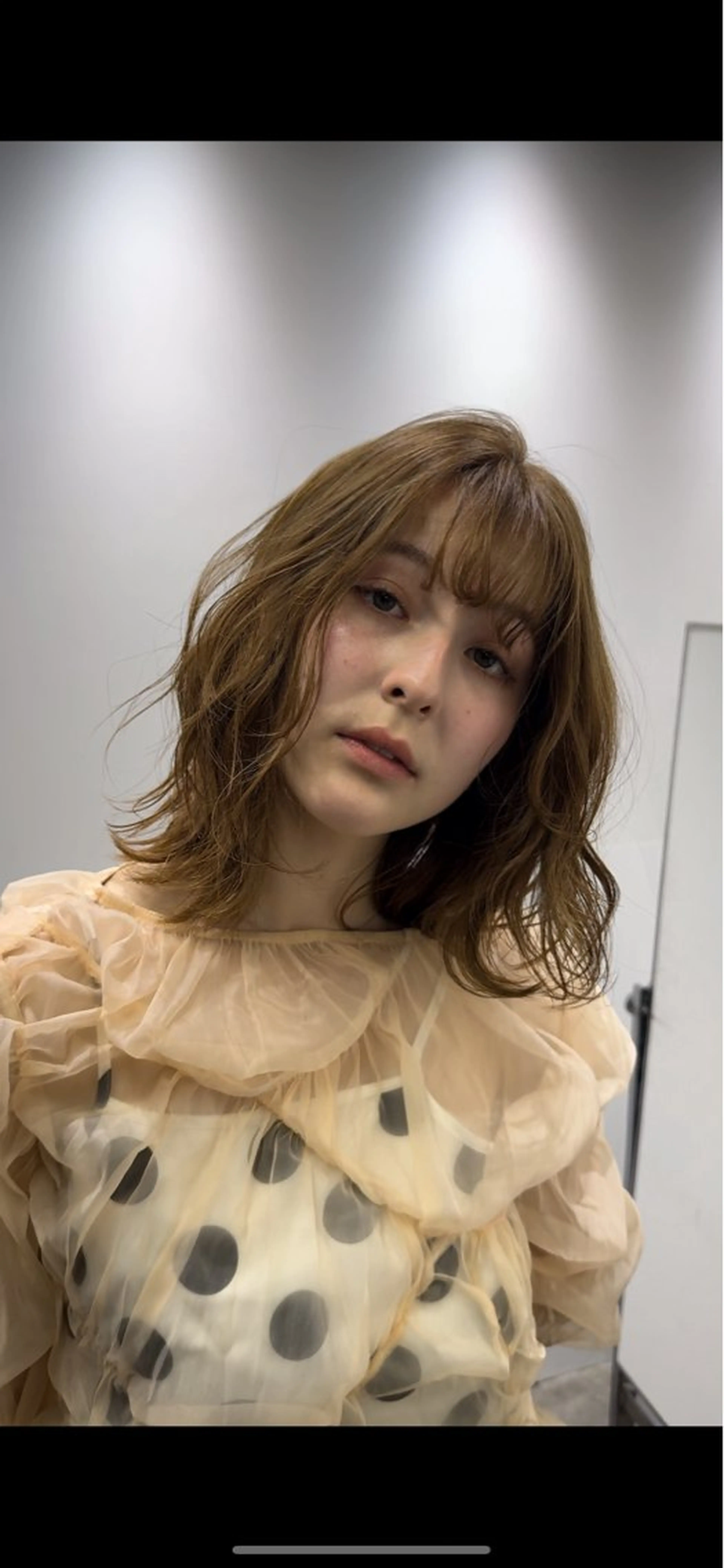 ミディアム ukademy!live!所属・uka 旭美月のヘアスタイル