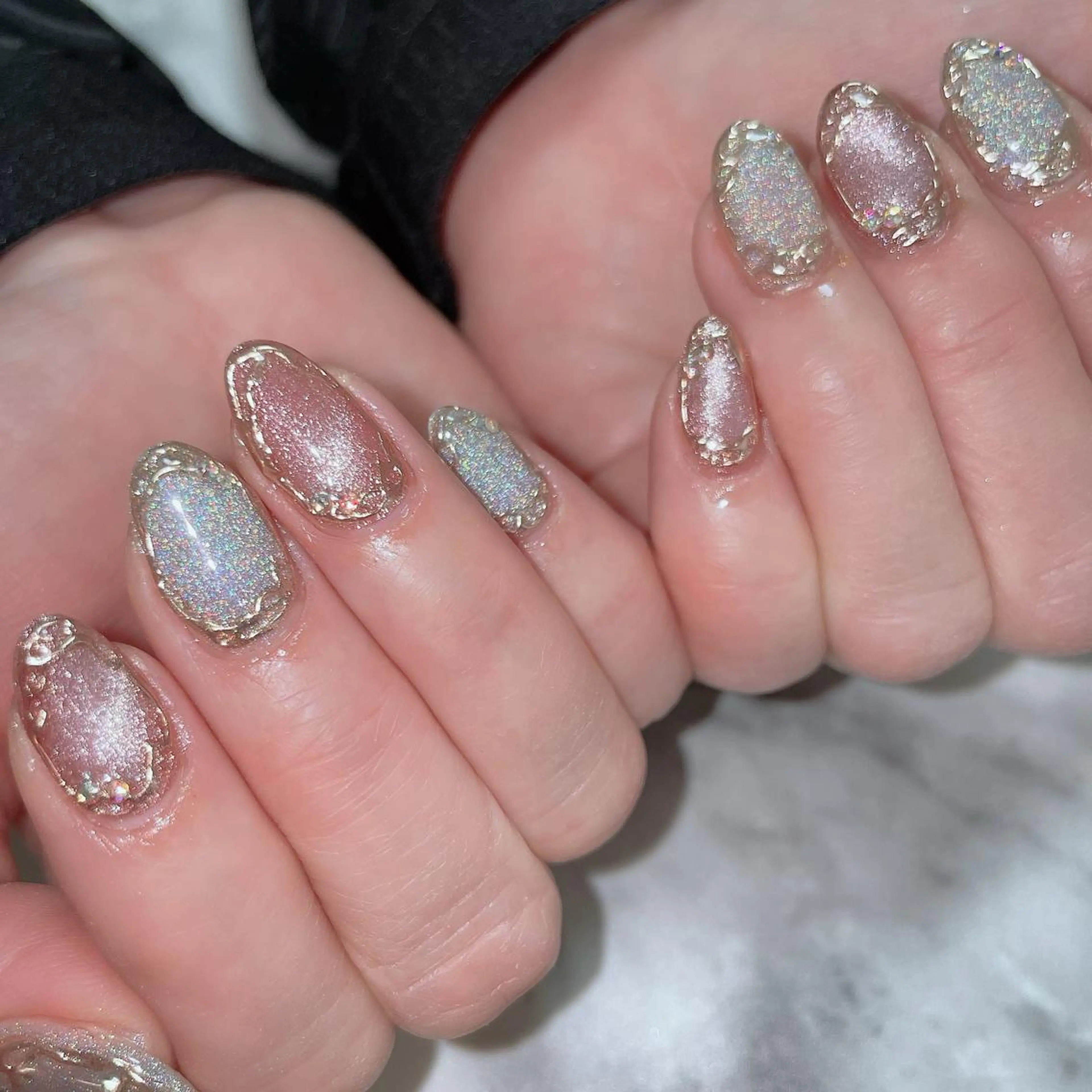 ネイル ジェルネイル マグネットネイル ハンドネイル salon de belnetta所属・kayo 💅のネイルデザイン