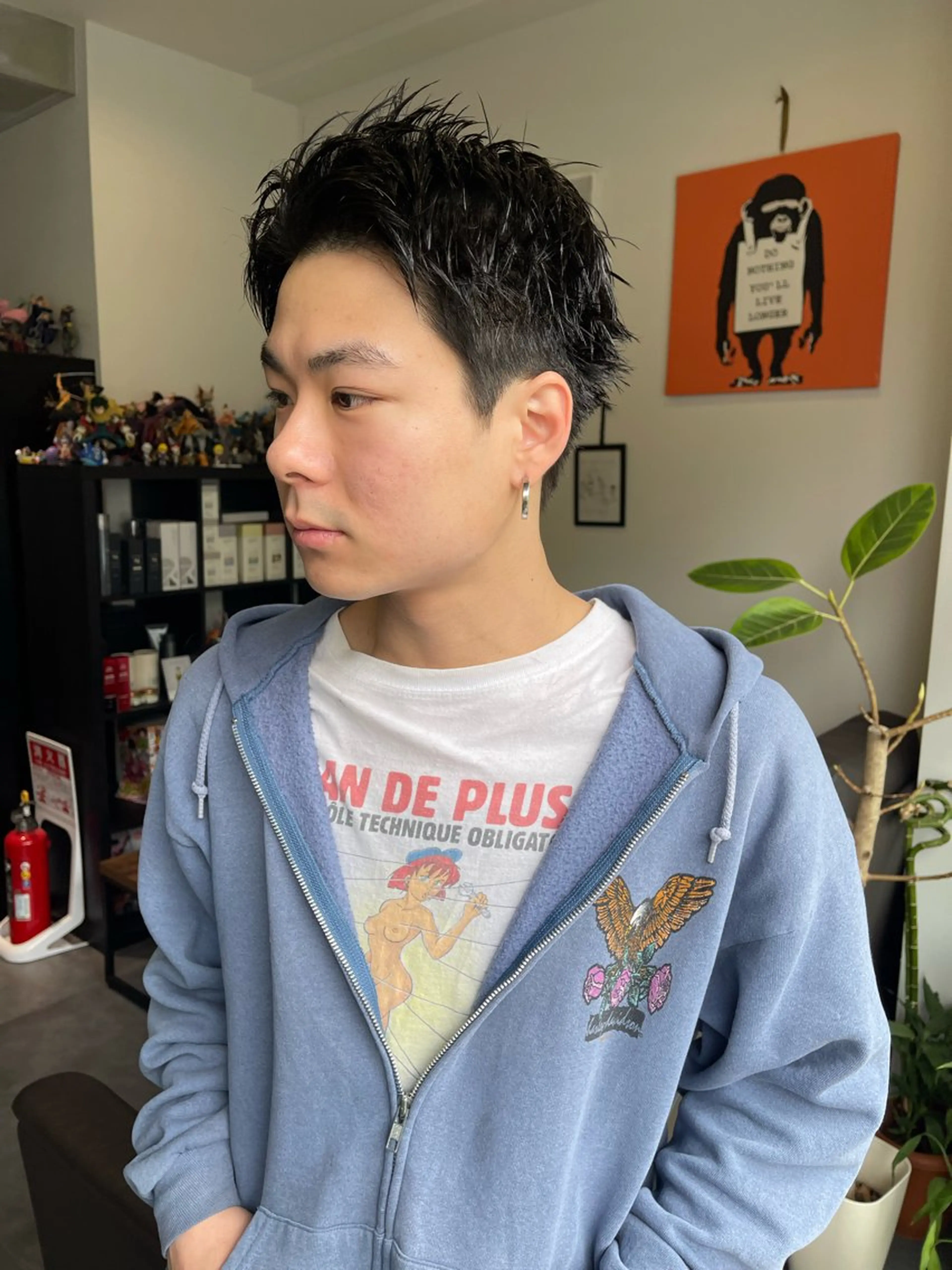 ショート メンズ スパイキーショート ショートヘア カット アトム/ウルフ パーマ/レイヤーのヘアスタイル