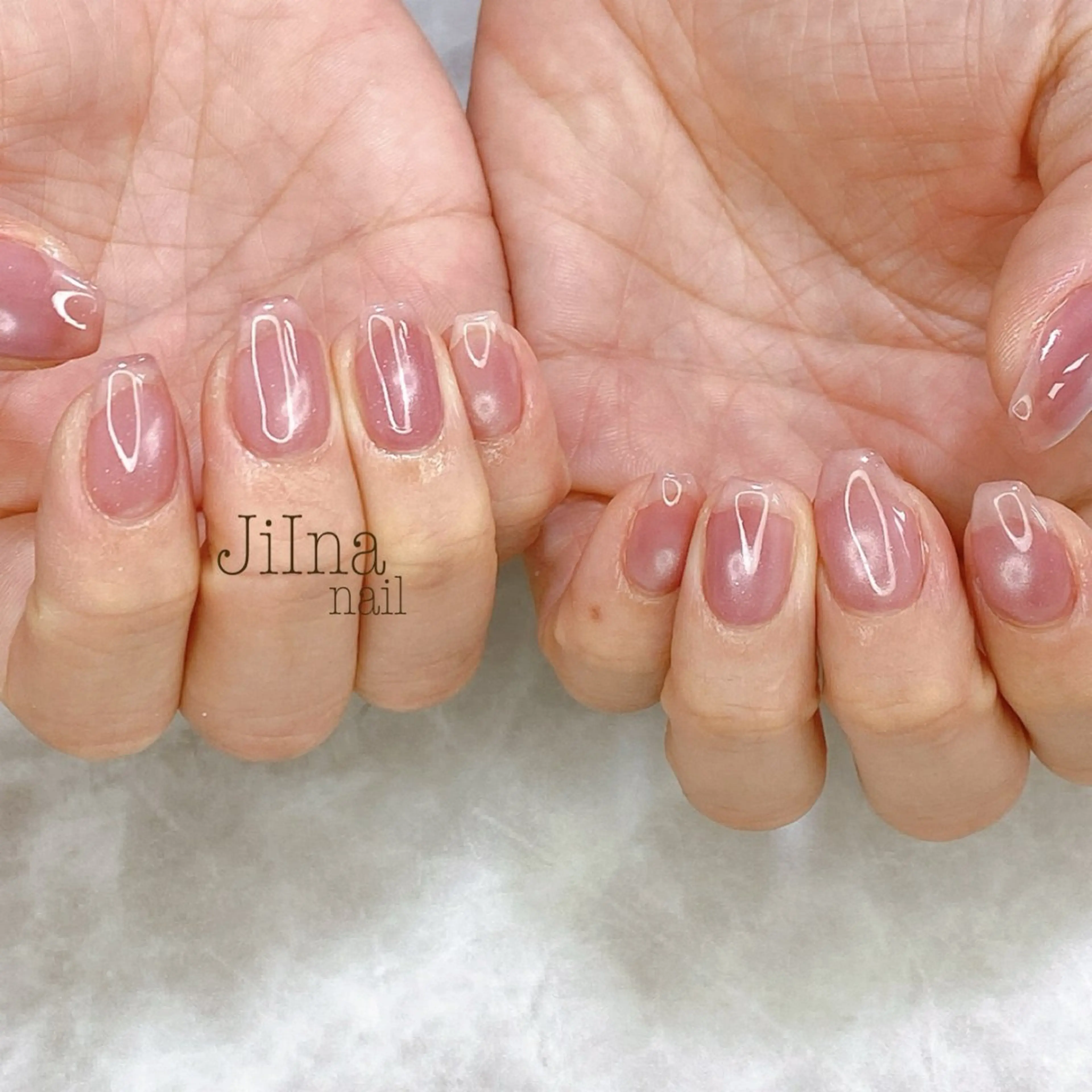 ネイル マグネットネイル マグネットワンカラー ワンカラーネイル JiIna nailのネイルデザイン