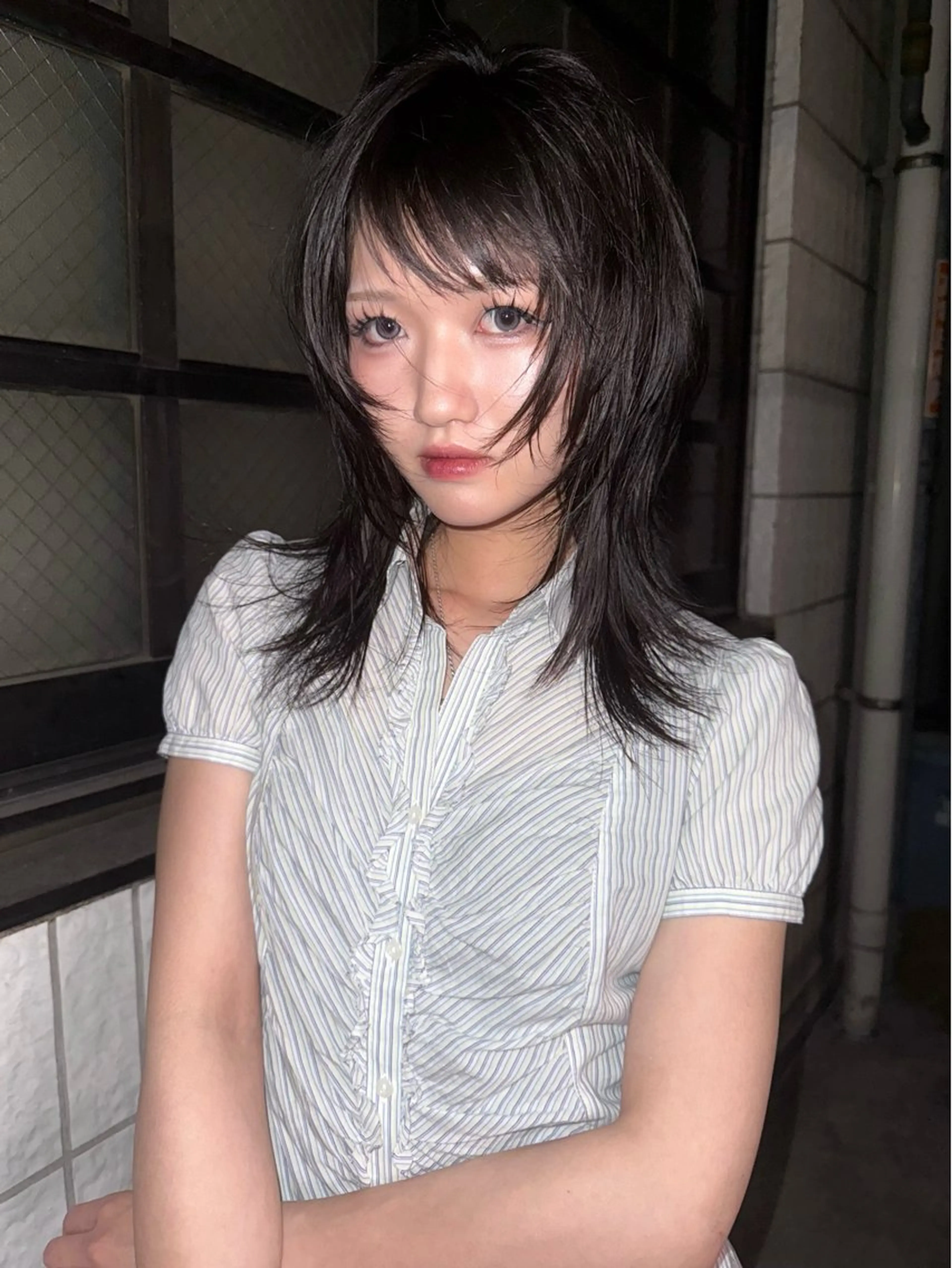 ミディアム レイヤー/ボブ/ パーマ/Riku🪐のヘアスタイル