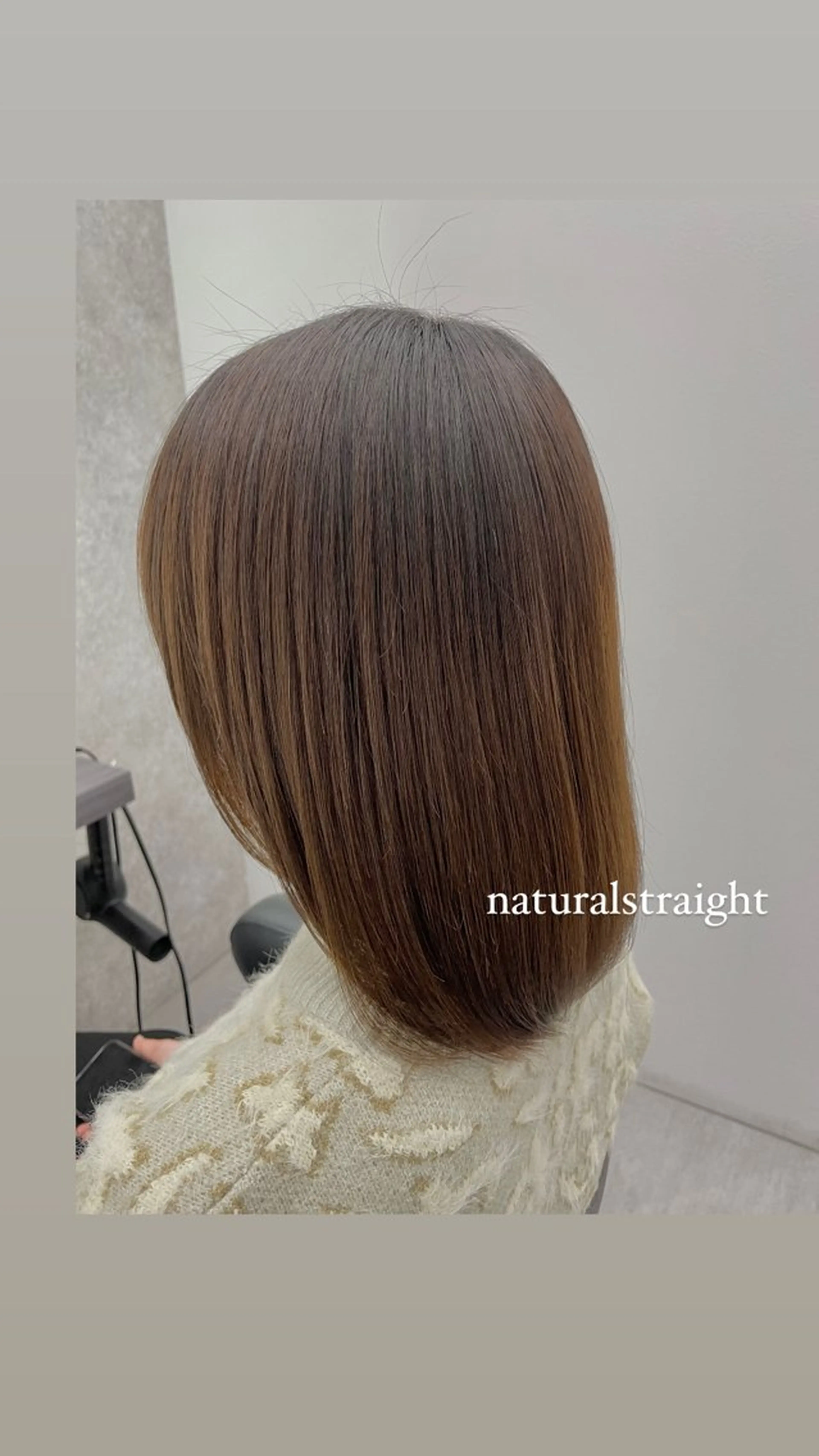 ミディアム カット 縮毛矯正 トリートメント 佐々木 達也のヘアスタイル