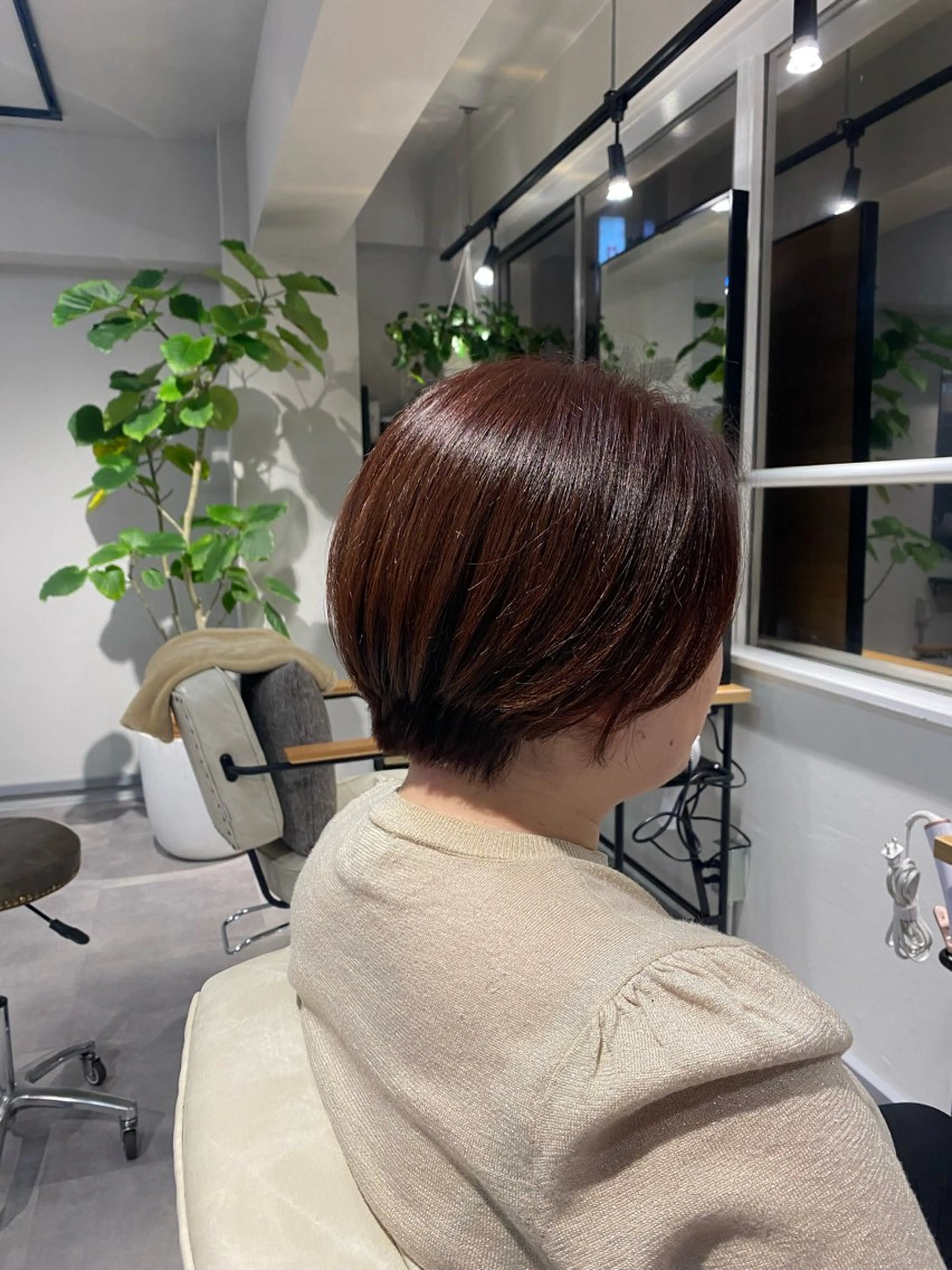 ショート カラー 🎀暖色カラー／ボブ 🎀MOMONAのヘアスタイル