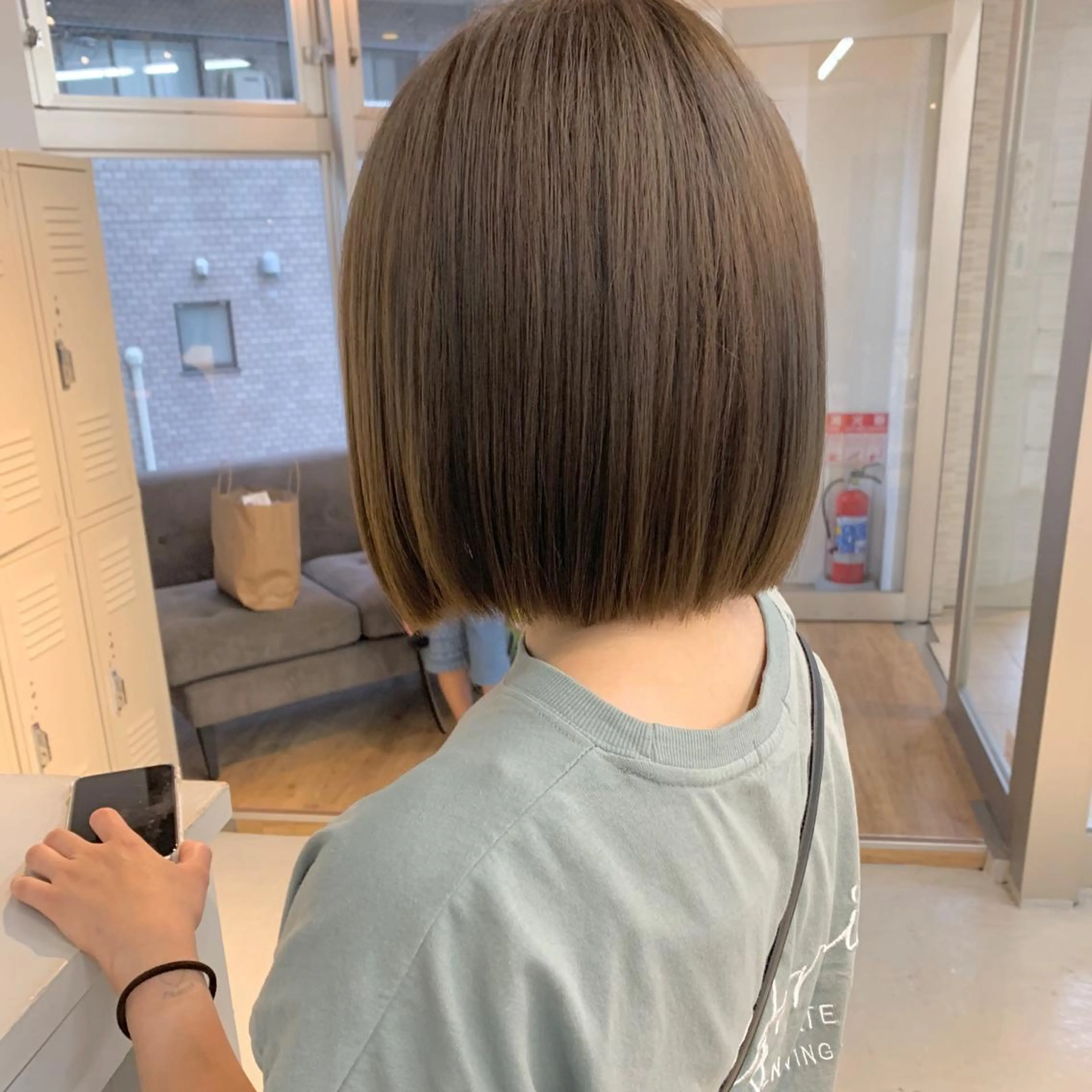 ショート カラー ハッシュカット/ハイ トーン/MANAMIのヘアスタイル