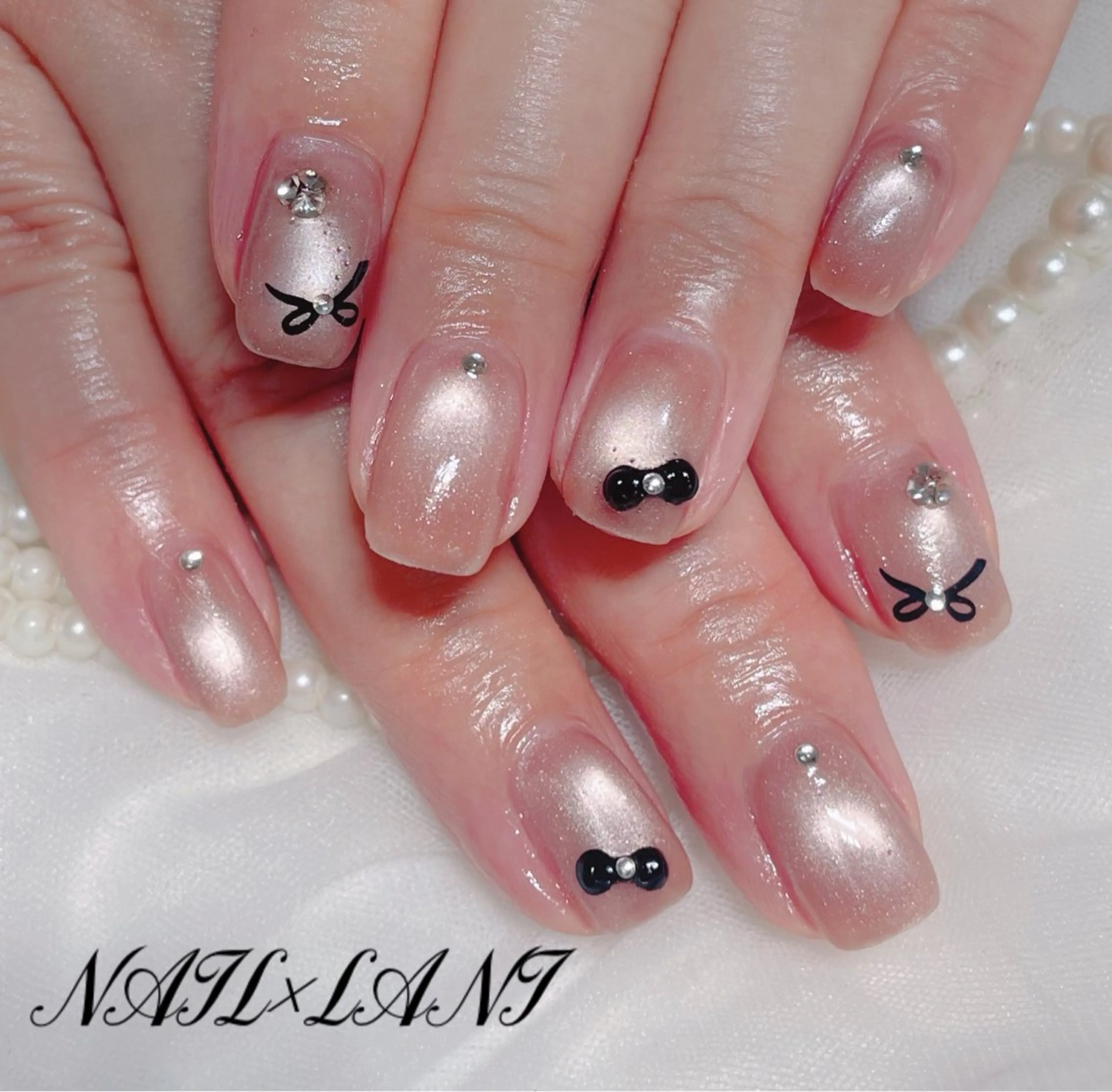 ネイル フットネイル ジェルネイル マグネットネイル パラジェル 一之瀬 柚季のネイルデザイン