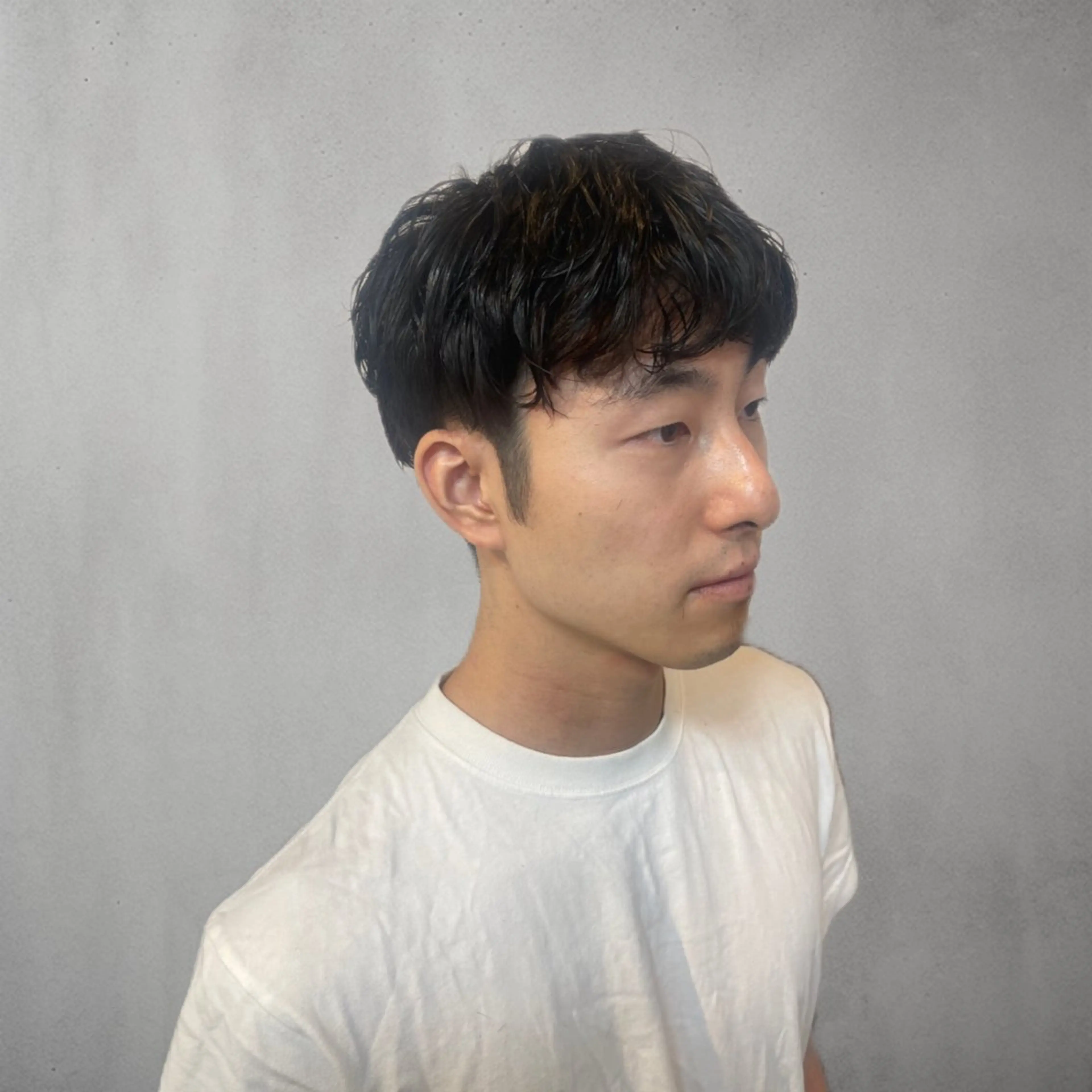 ショート パーマ メンズ メンズパーマ 金田 晏栞のヘアスタイル