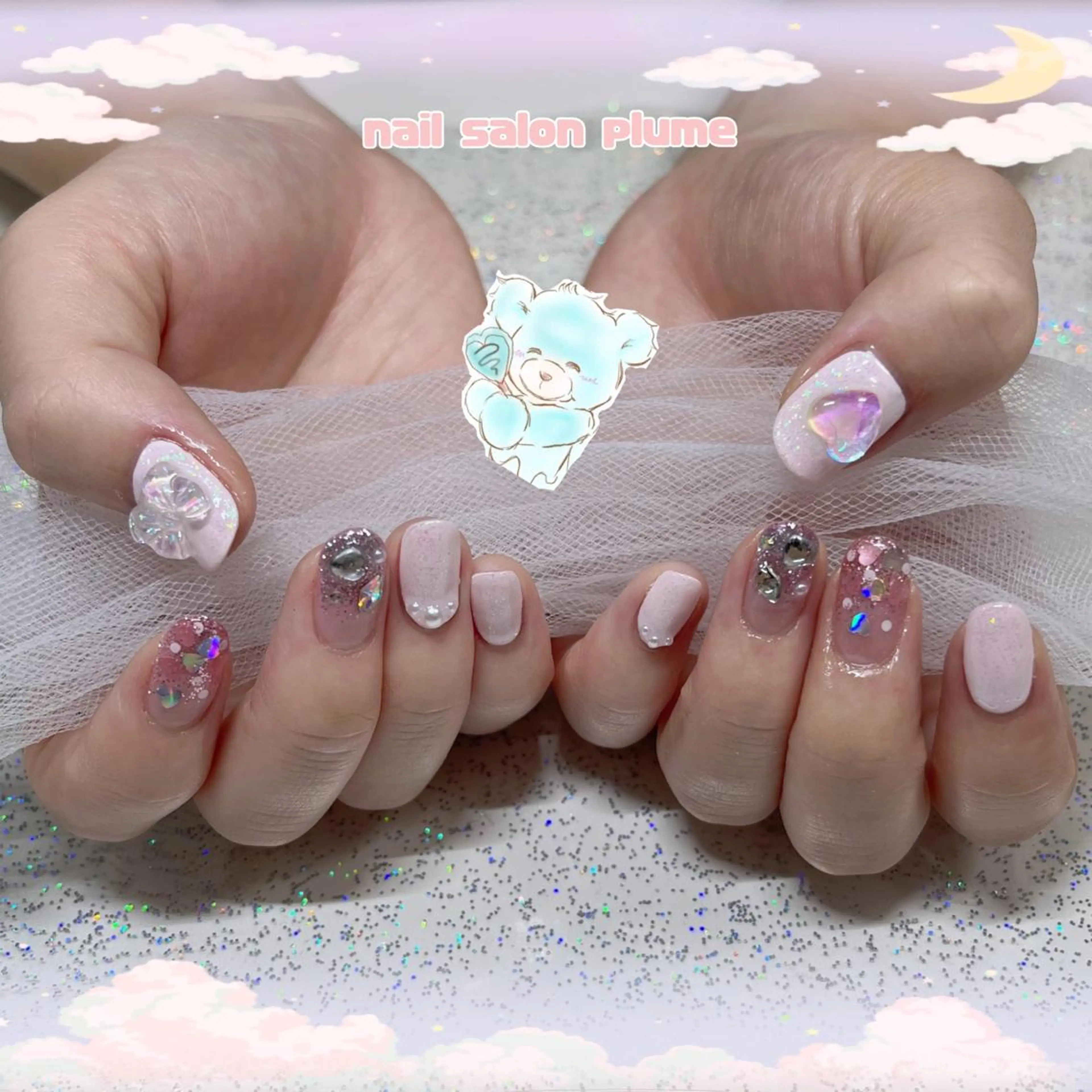 ネイル ハンドネイル plume nail ☆韓国ネイルのネイルデザイン