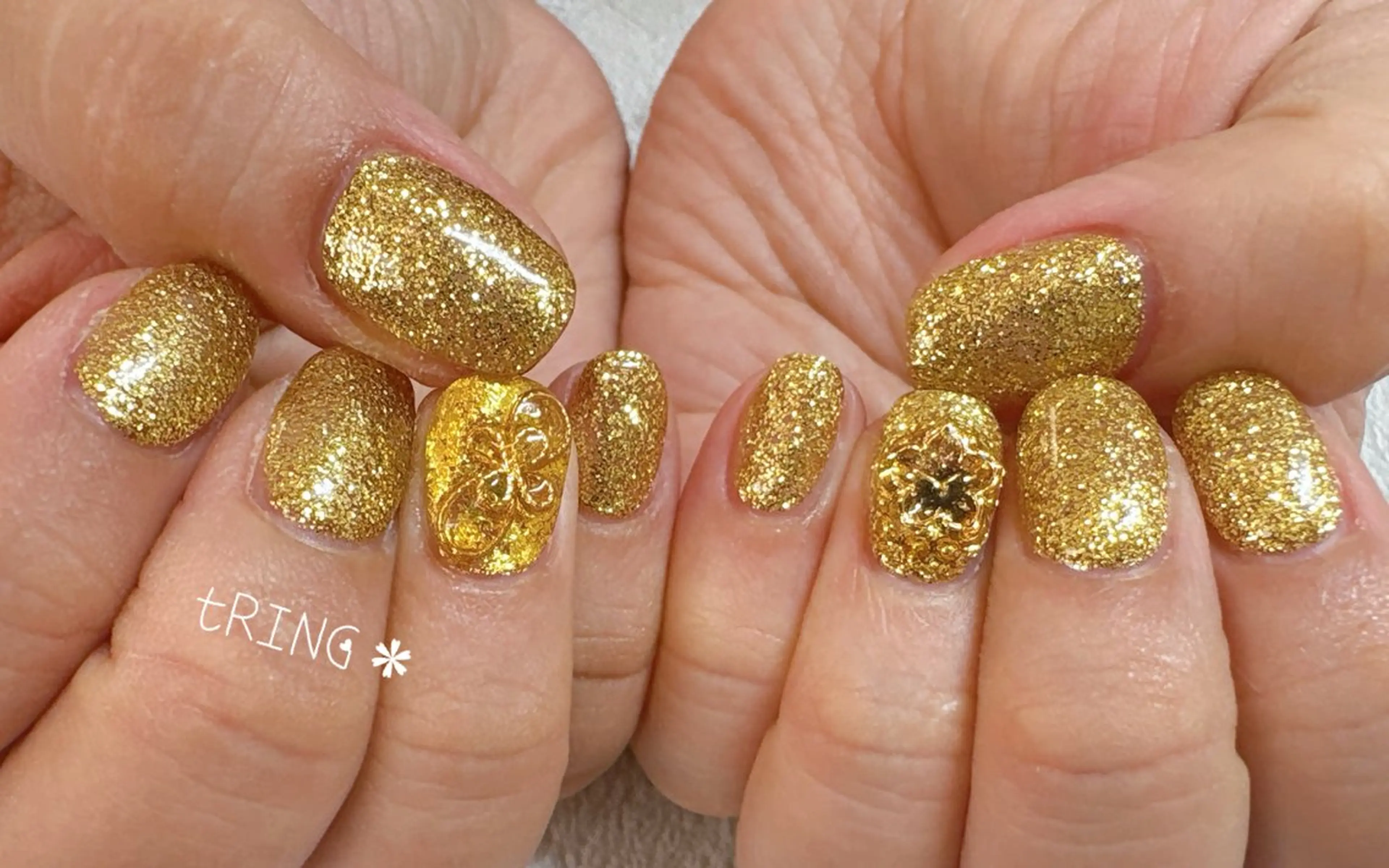 ネイル ハンドネイル tRING＊ しいの木台のネイルデザイン