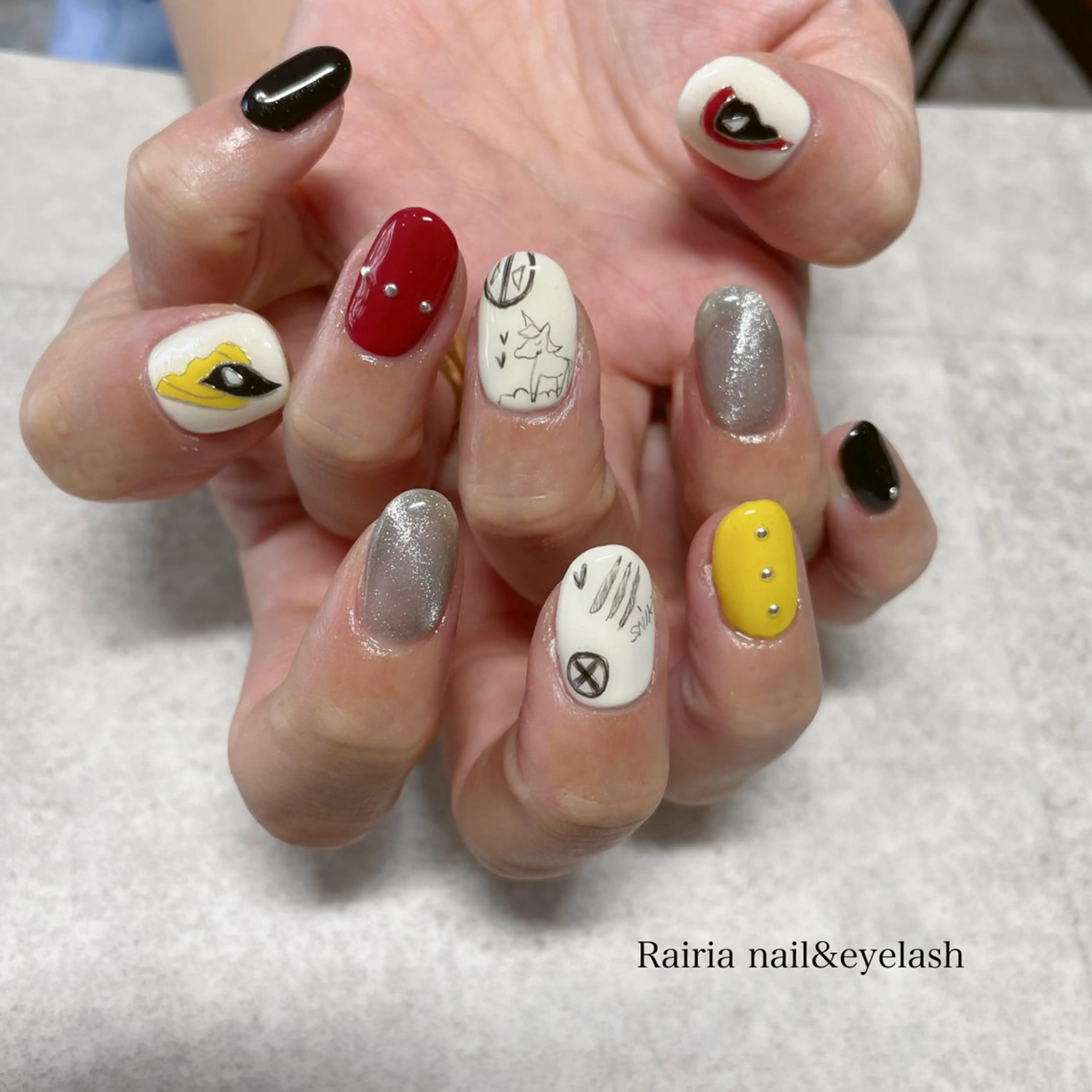 ネイル 持ち込み ハンドネイル Rairia nail&eyelash小岩店所属・Rairianail 小岩店のネイルデザイン