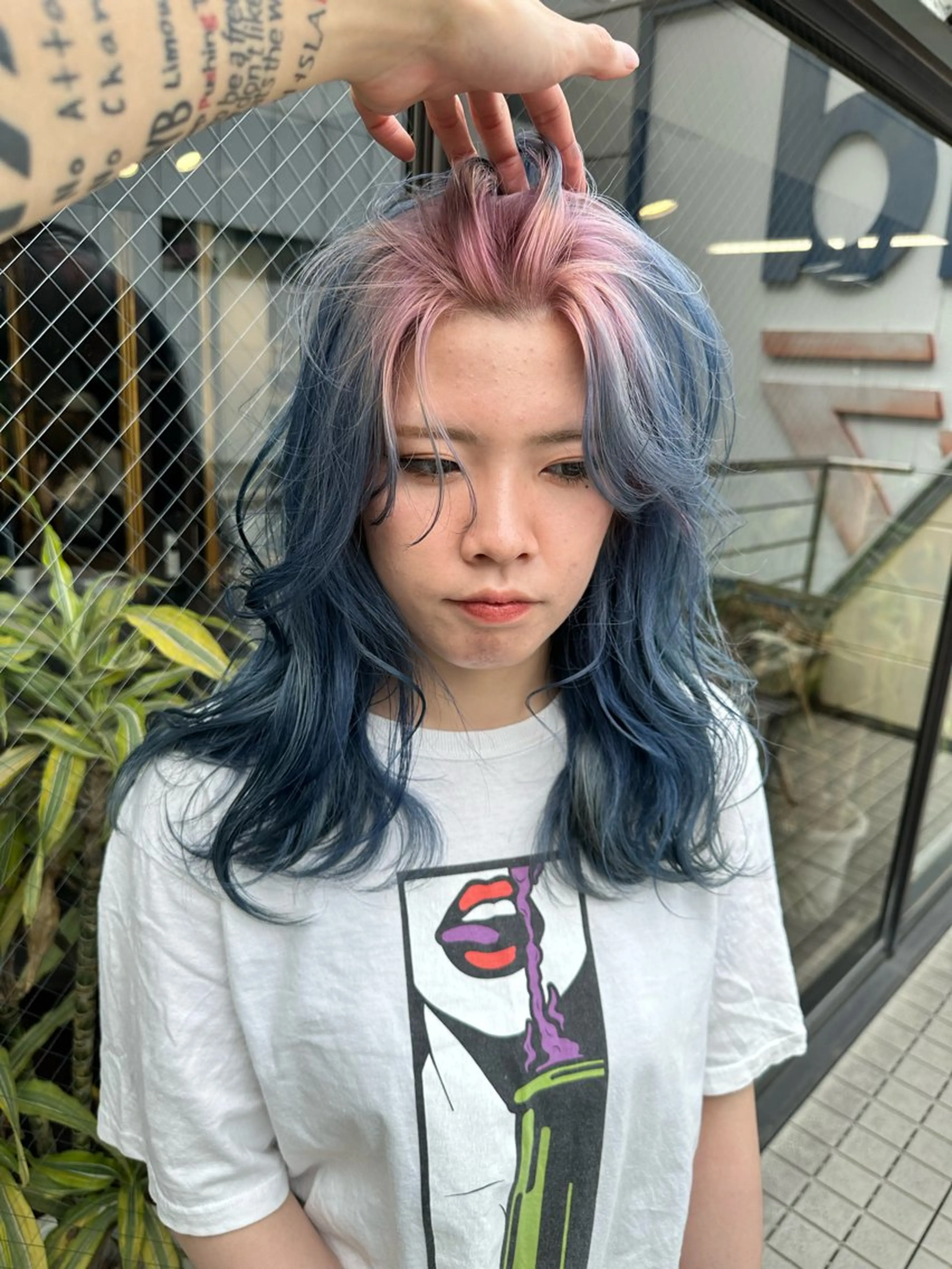 ロング カラー カット ヘアカラー トリートメント ワンホンヘア ケラチン/Kaitoのヘアスタイル