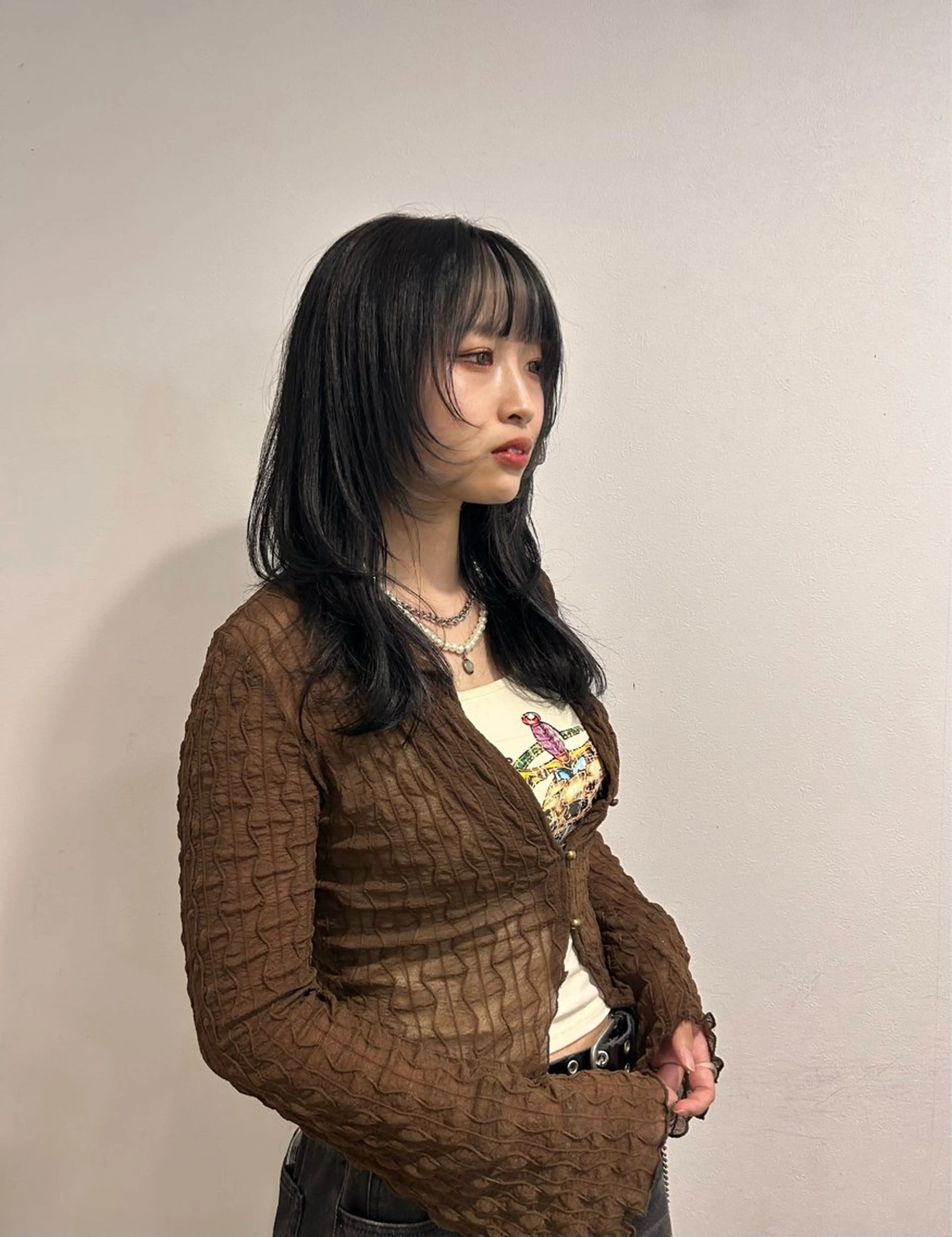 セミロング 斉藤 陸のヘアスタイル