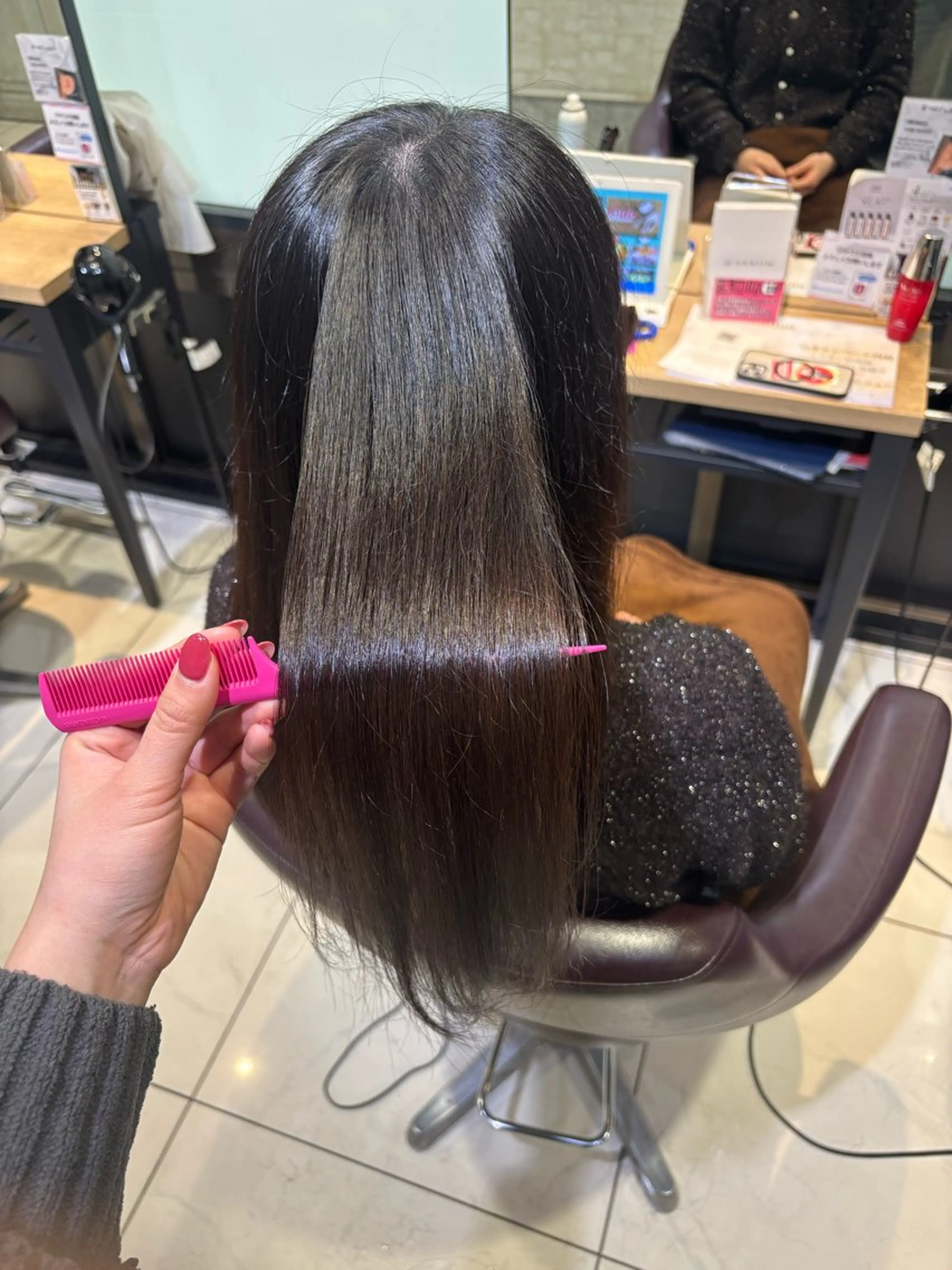 ロング ヘアアレンジ ヘアカラー 髪質改善韓国レイヤー /艶カラー/miyuのヘアスタイル