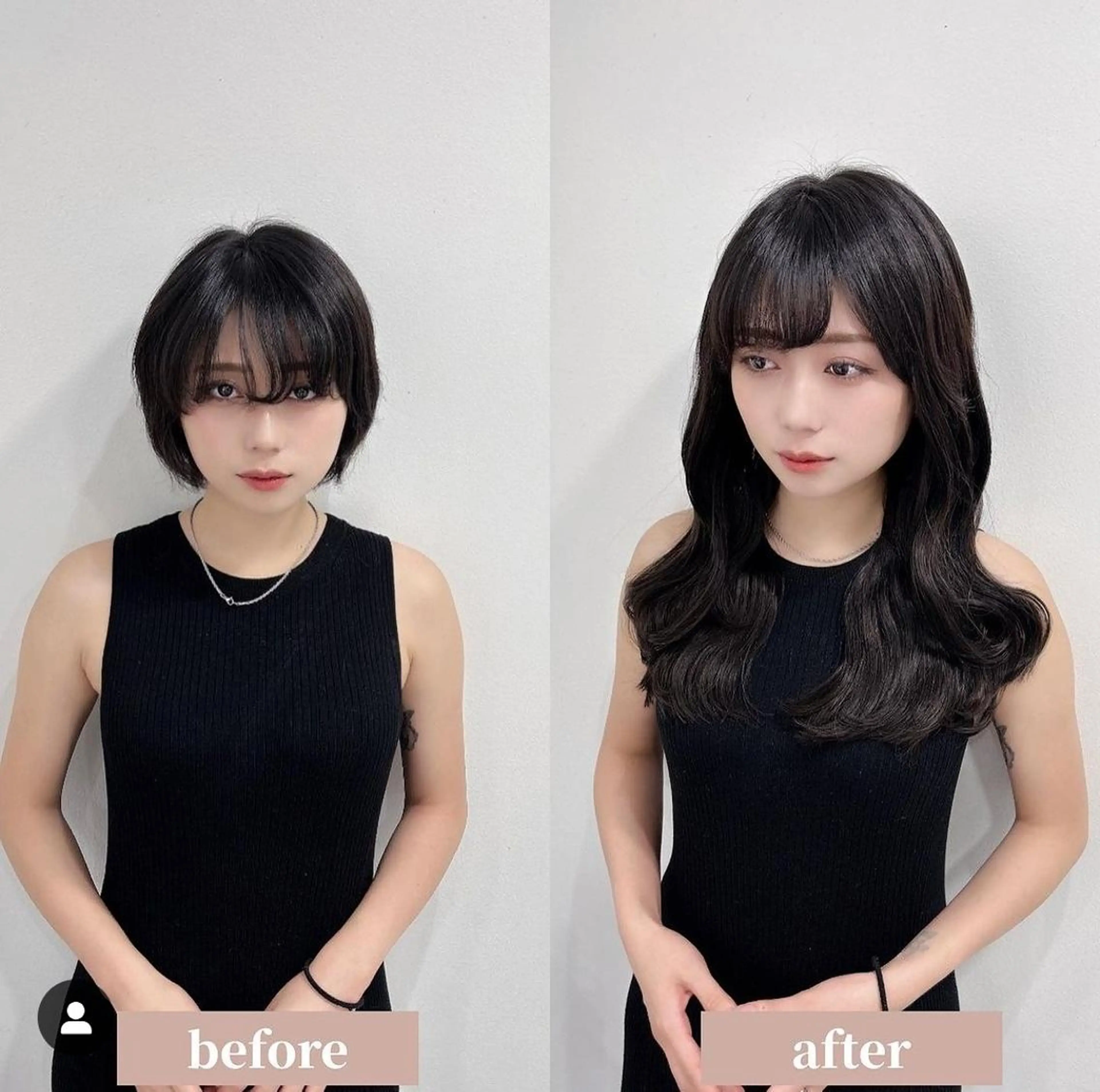 【✨minimo限定✨】プレミアムシールエクステ40枚（47ｃｍ）の写真