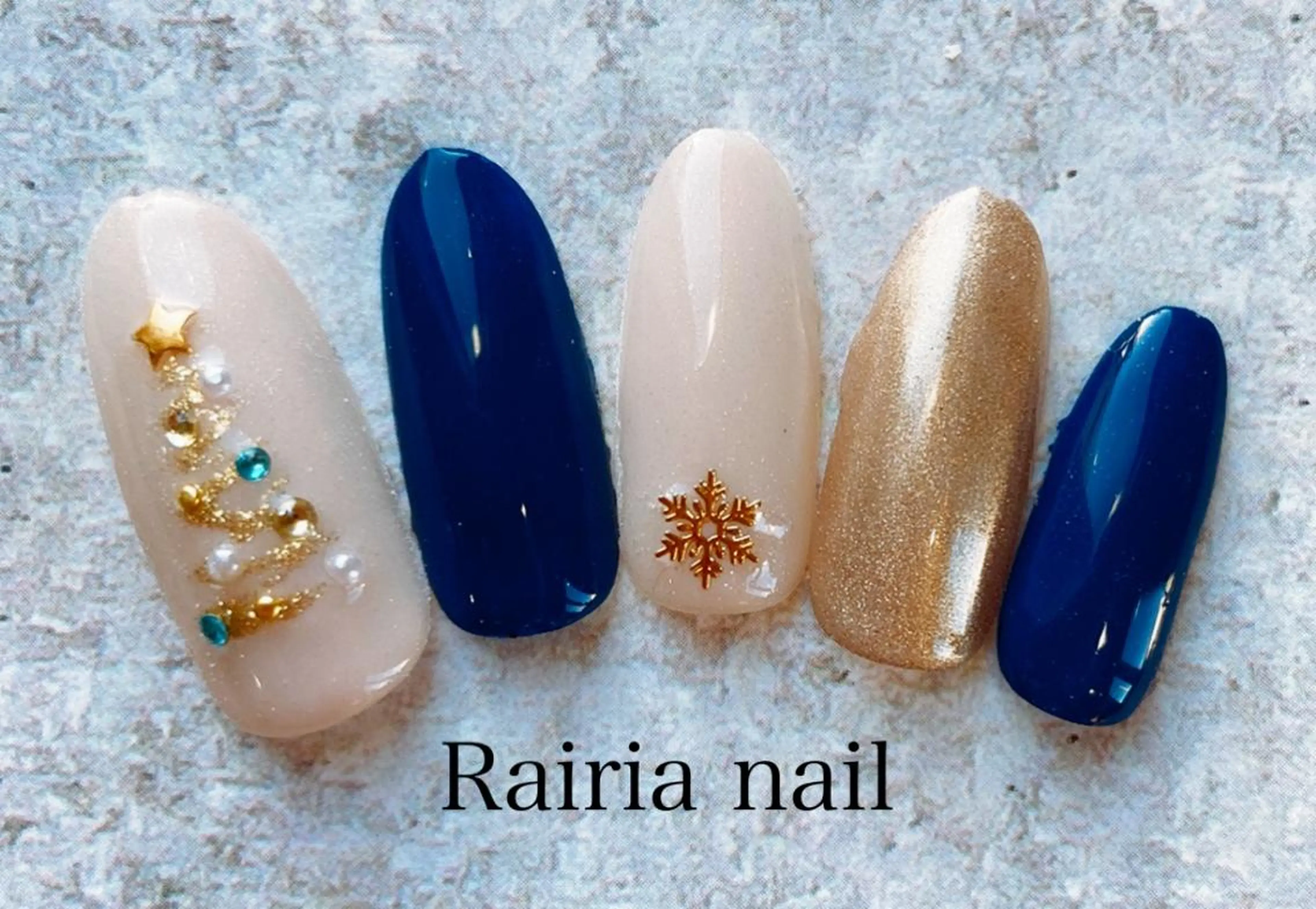 ネイル アートネイル ジェルネイル パラジェル 冬ネイル Rairia nail本八幡店のネイルデザイン