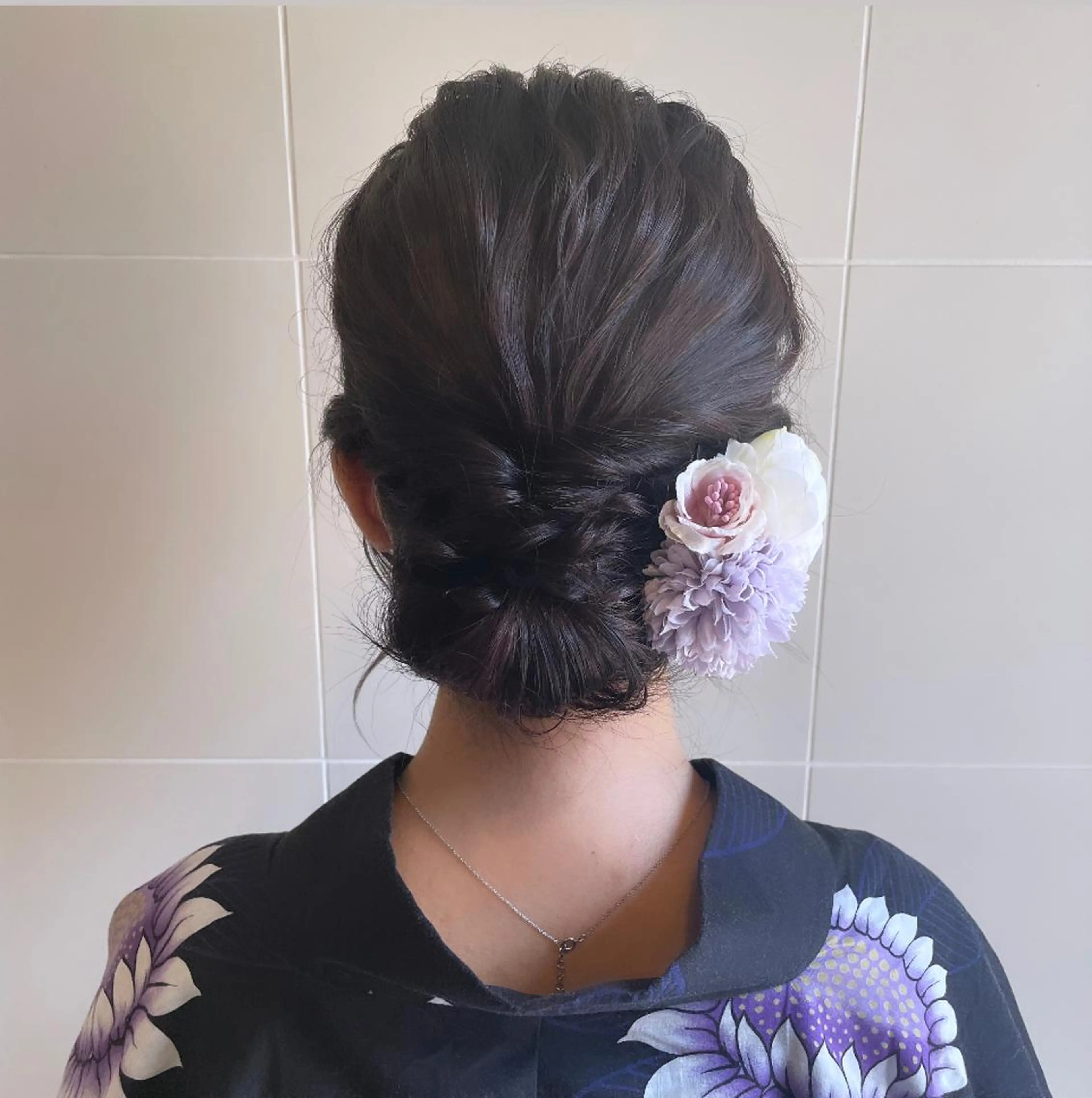 ロング ヘアアレンジ 浴衣 ヘアセット T Ayaのヘアスタイル