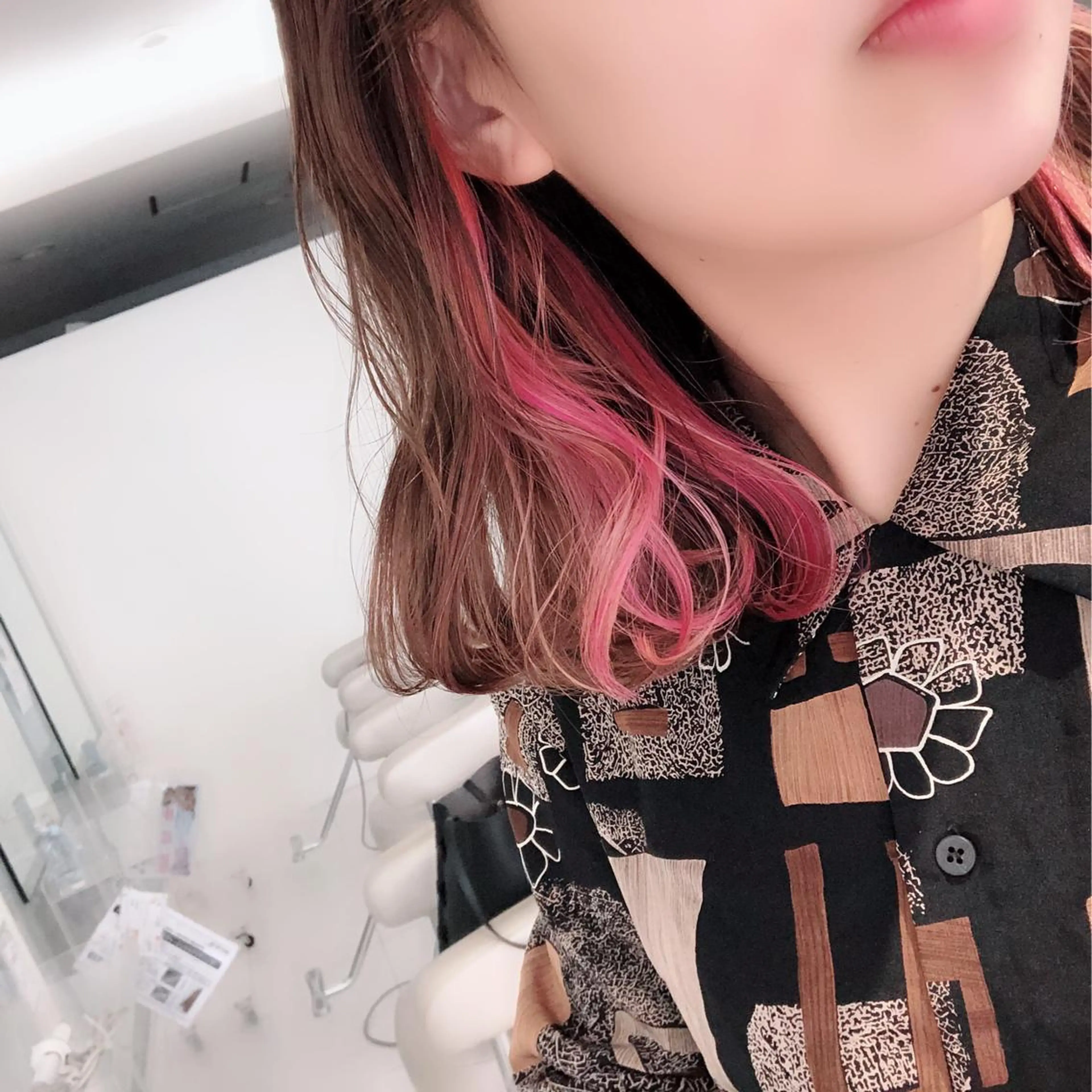 ミディアム カラー MODE K's松原 YUMIのヘアスタイル