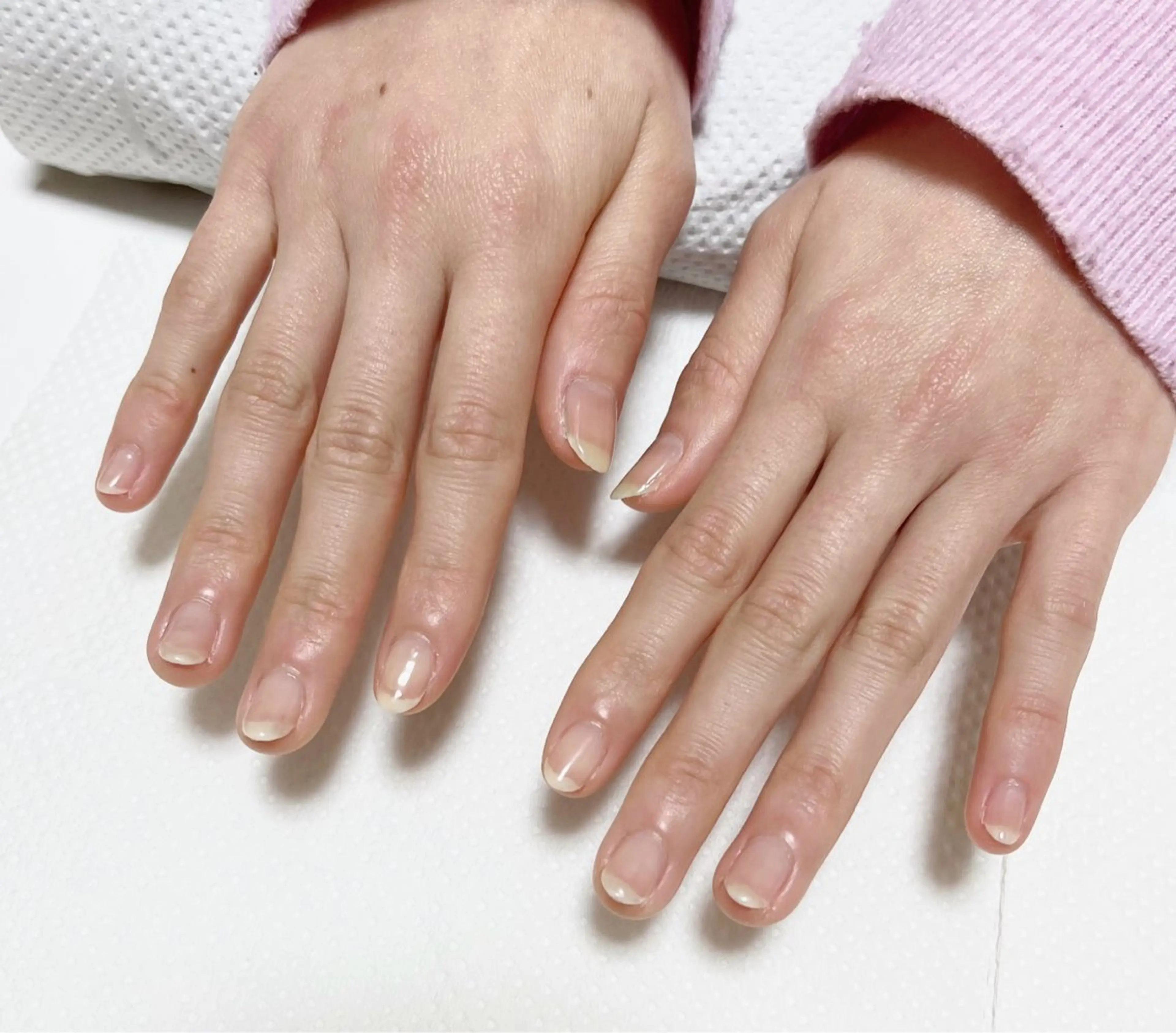 爪の補強にも⭕️💅クリアネイルの写真