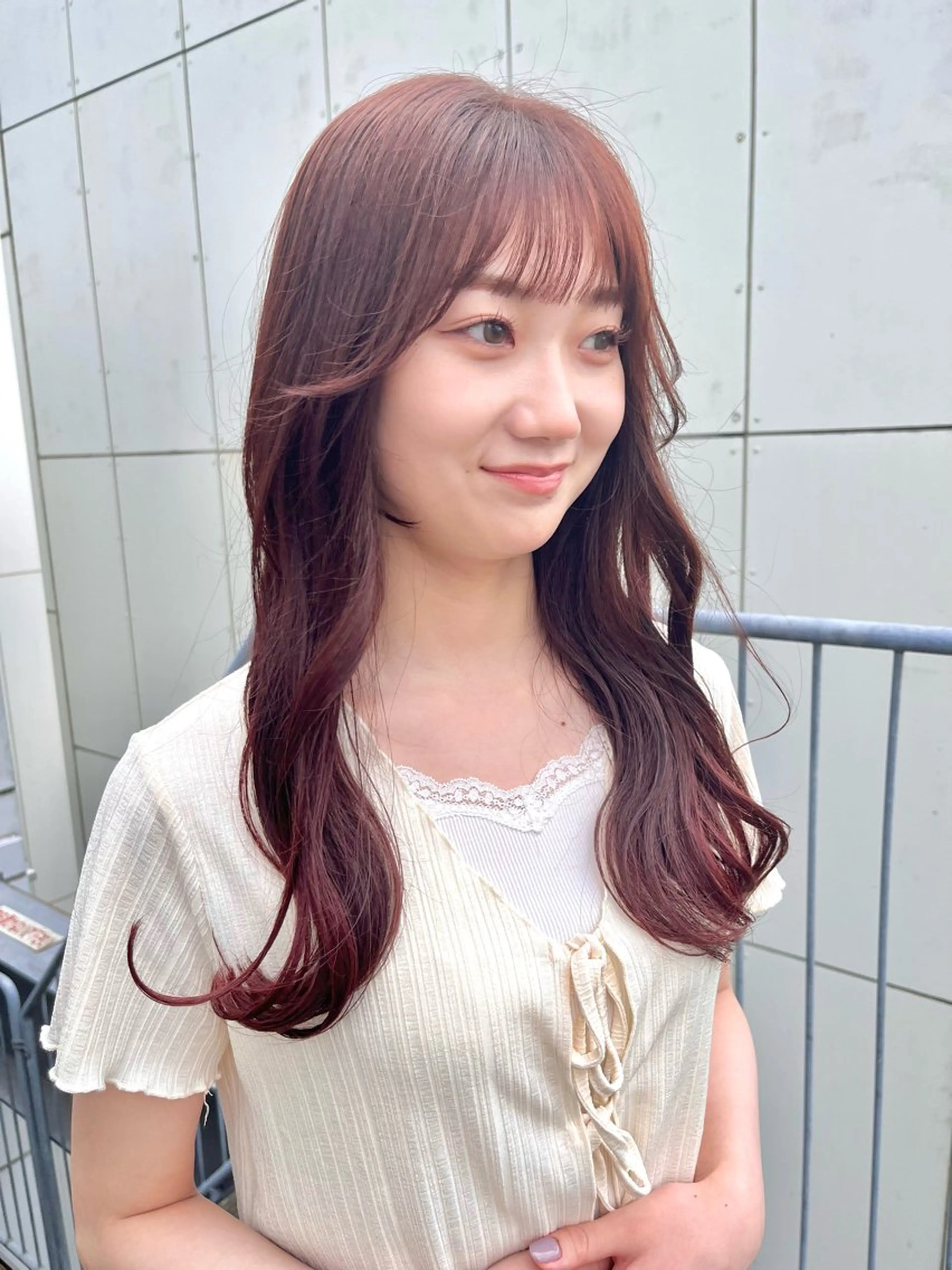 ロング カラー ピンクカラー レッドカラー くさかみさき🌼暖色 /耳つぼ/オタク🌼のヘアスタイル