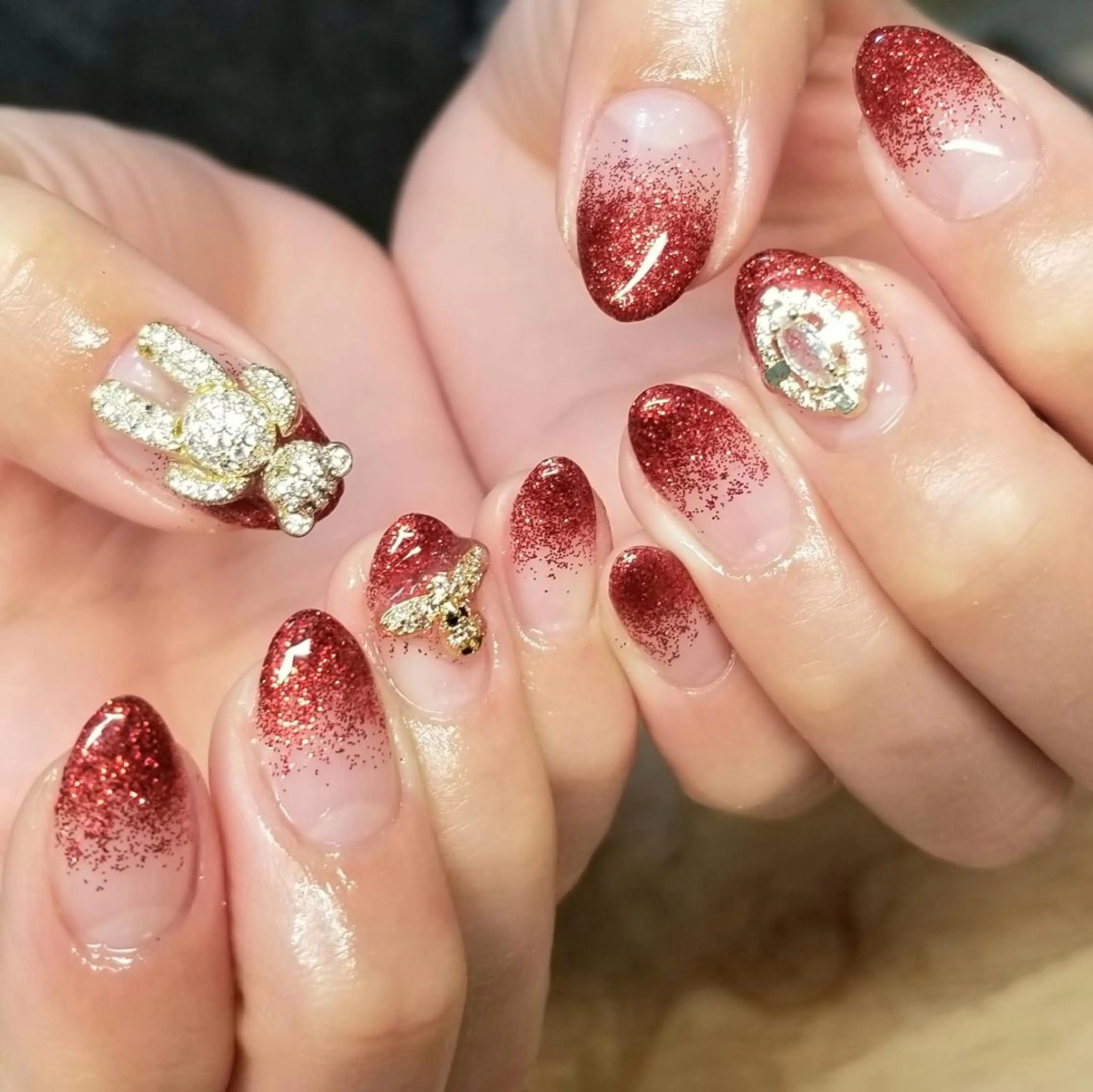 ネイル ラメ(グリッター) ラメグラデーション L'instant  Nail Artzのネイルデザイン