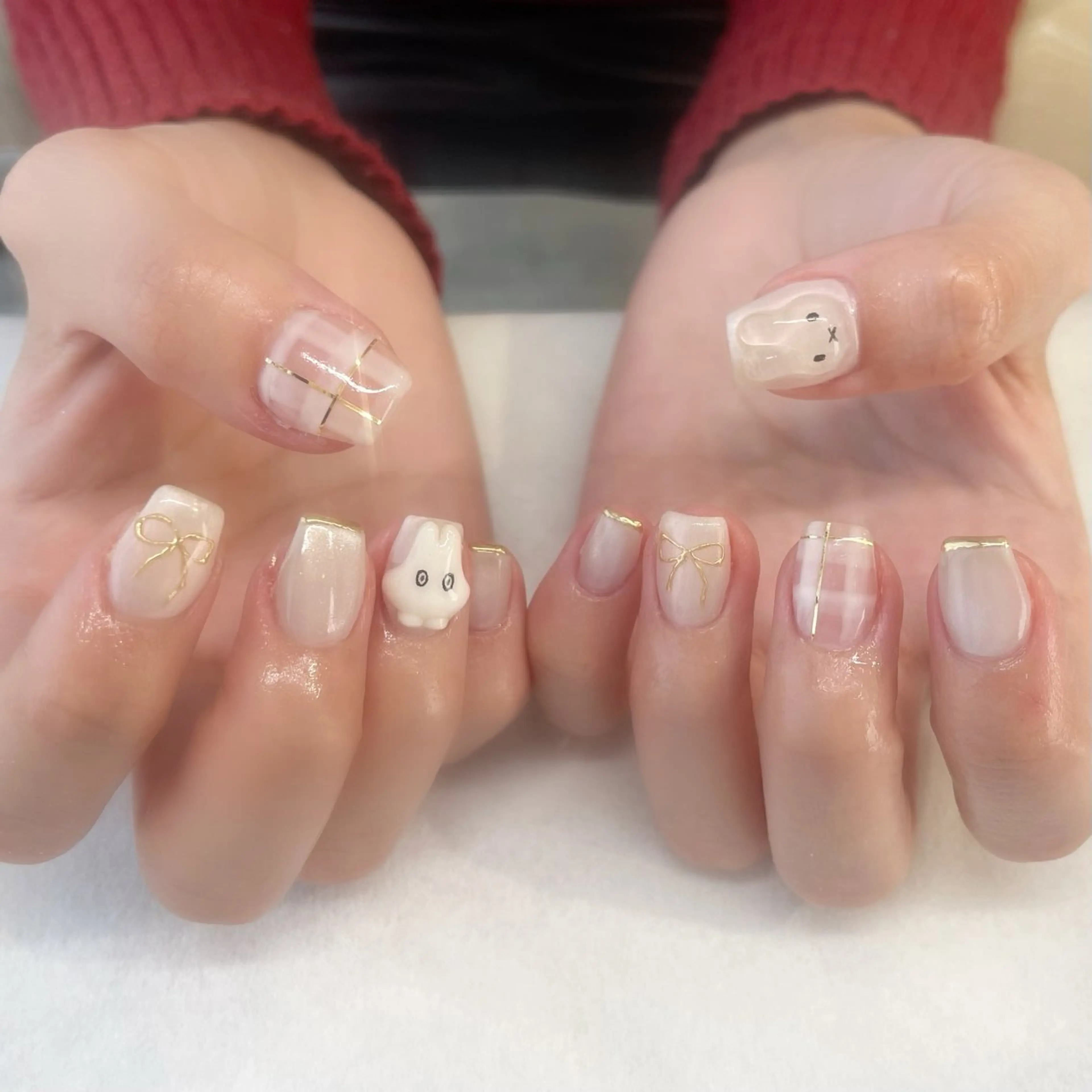 ネイル ハンドネイル 💎🐰 saki. m 🐰💎のネイルデザイン