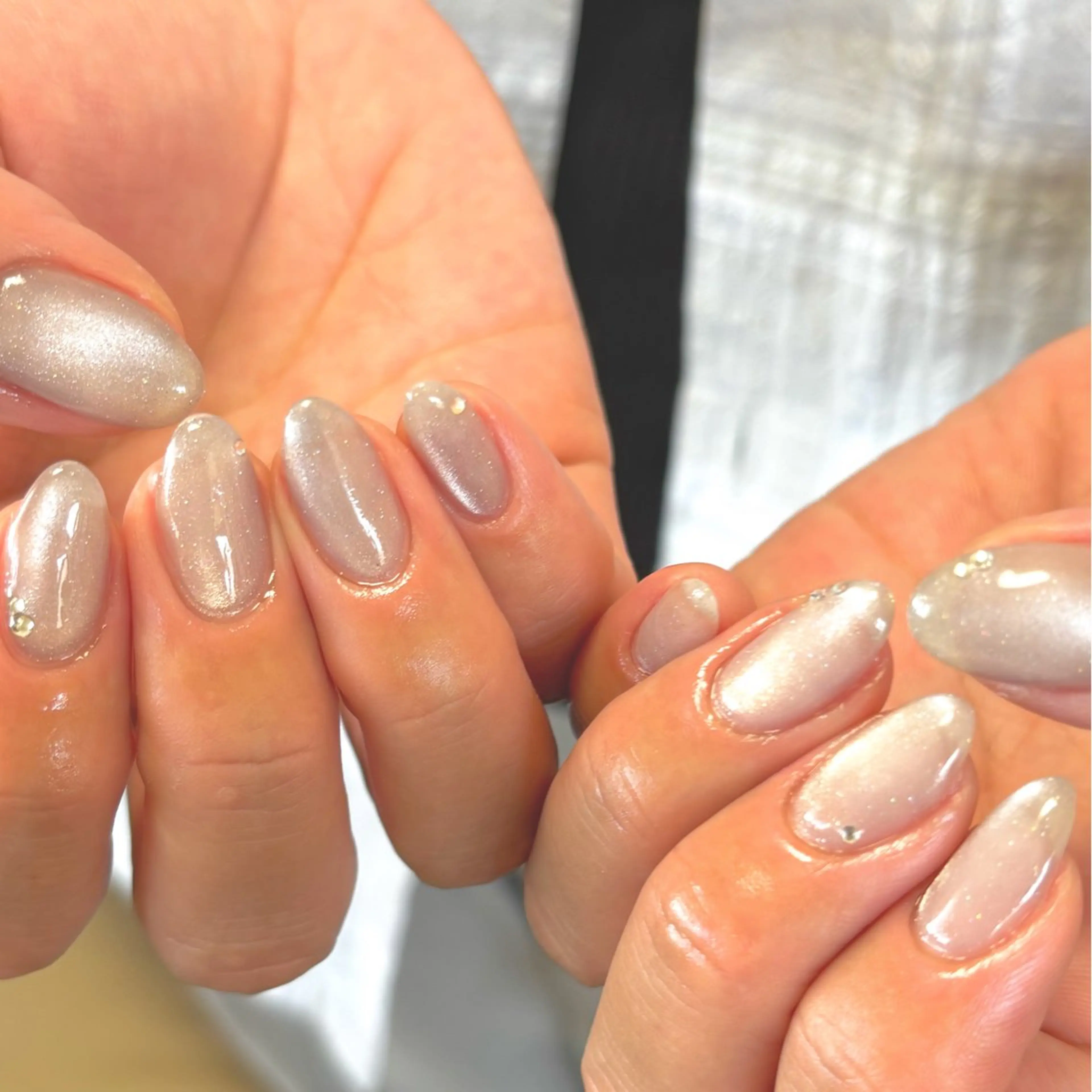 ネイル ジェルネイル キラキラネイル 韓国ネイル マグネットネイル ニュアンスネイル ハンドネイル tamu nail 　金町のネイルデザイン