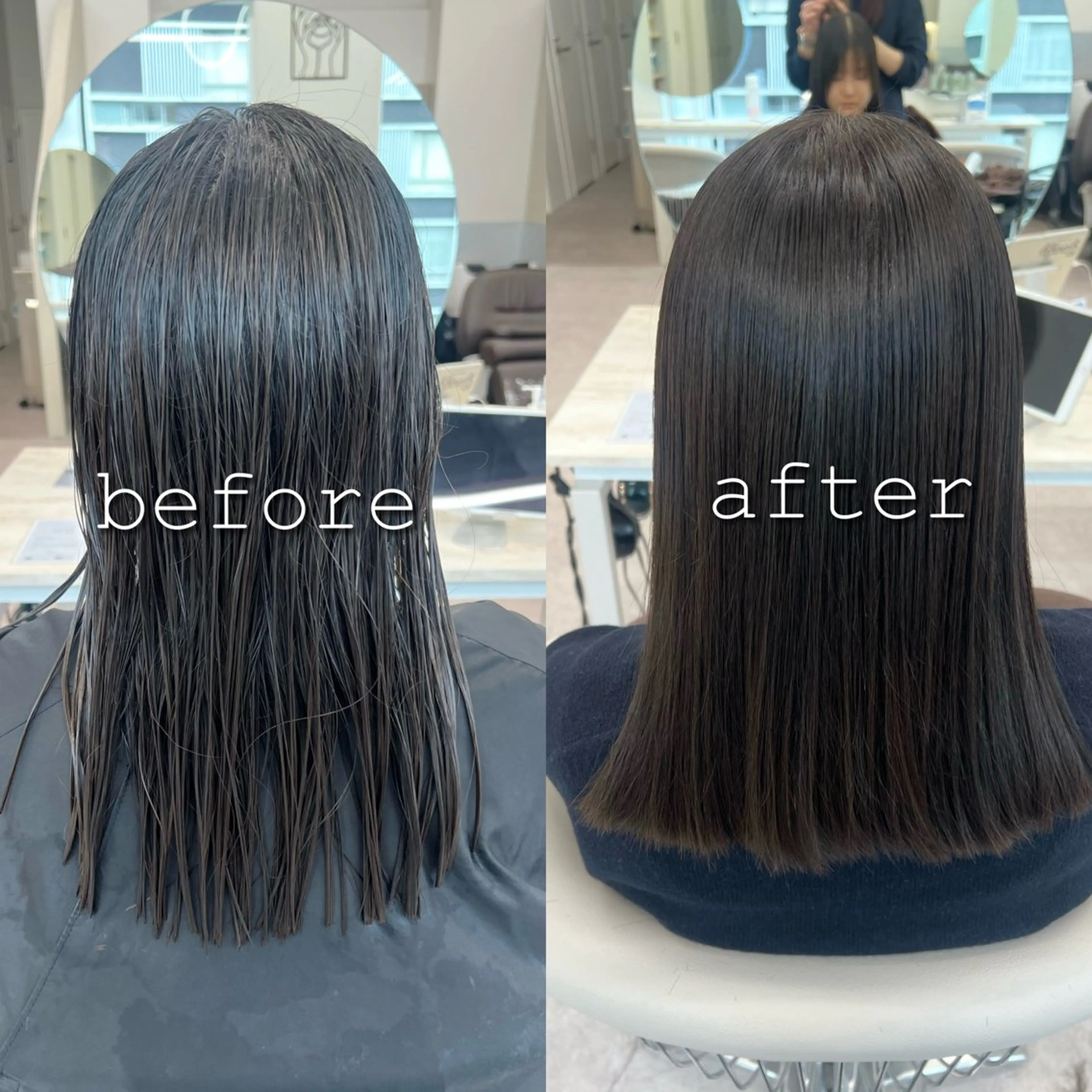 ロング 縮毛矯正 カット 縮毛矯正 トリートメント 美髪矯正/髪質改善/ 艶髪🤍伊藤梨紗のヘアスタイル