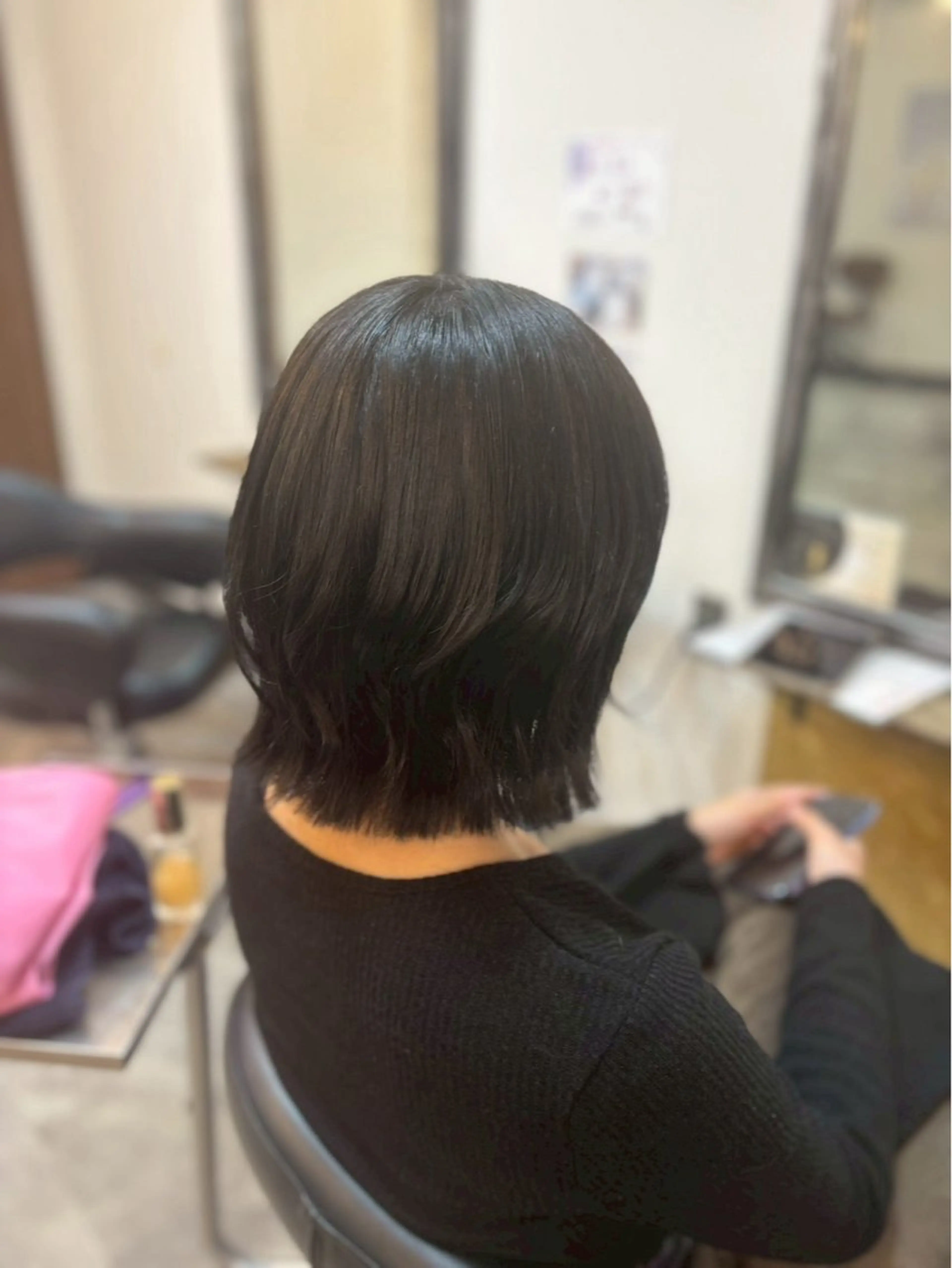 [ボブ限定]🫧レディースカットモデル🫧トリートメント付き🌟ミニボブ　切りっぱなしボブ　外はねボブなどはこちら🌟の写真