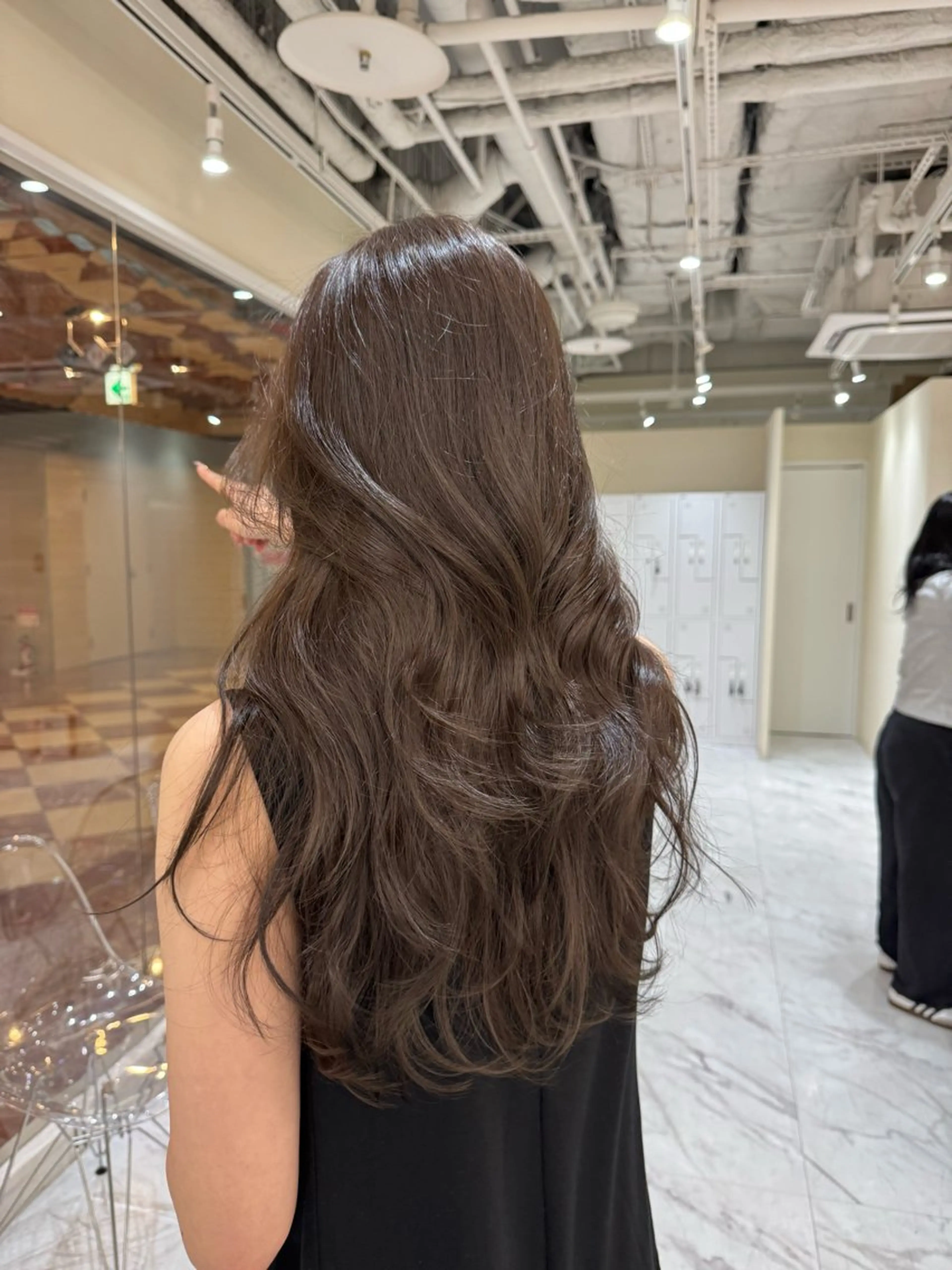 ロング カラー オリーブカラー ヘアカラー 透明感カラー/ ナチュラル/toaのヘアスタイル