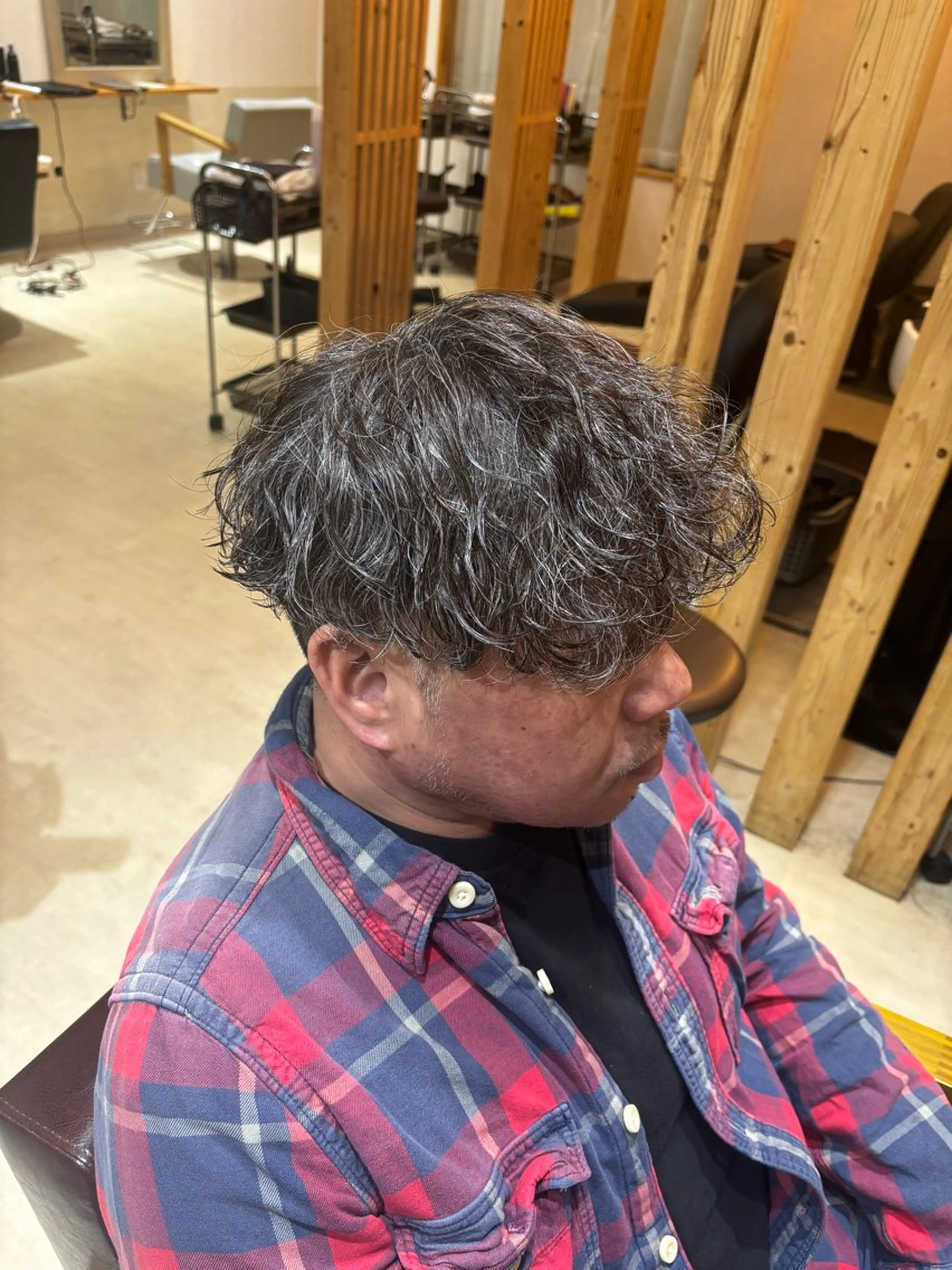 メンズ メンズパーマ 波巻きパーマ カット パーマ りあん/ 越谷/パーマのヘアスタイル