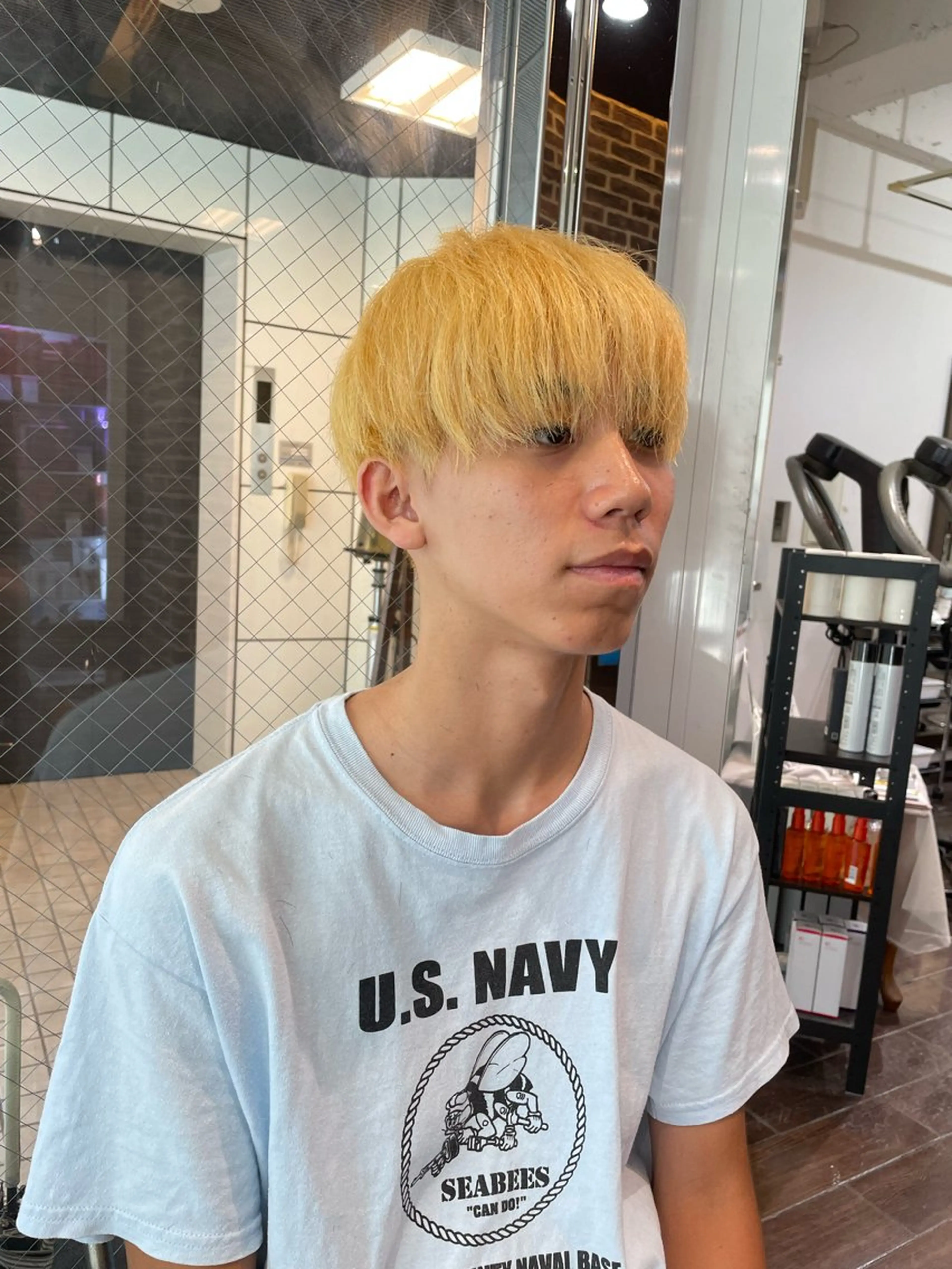 ショート カラー メンズ メンズブリーチ メンズハイライト メンズハイトーン メンズインナーカラー メンズ韓国風 ‪るか/‪透明感 カラー/アレンジのヘアスタイル