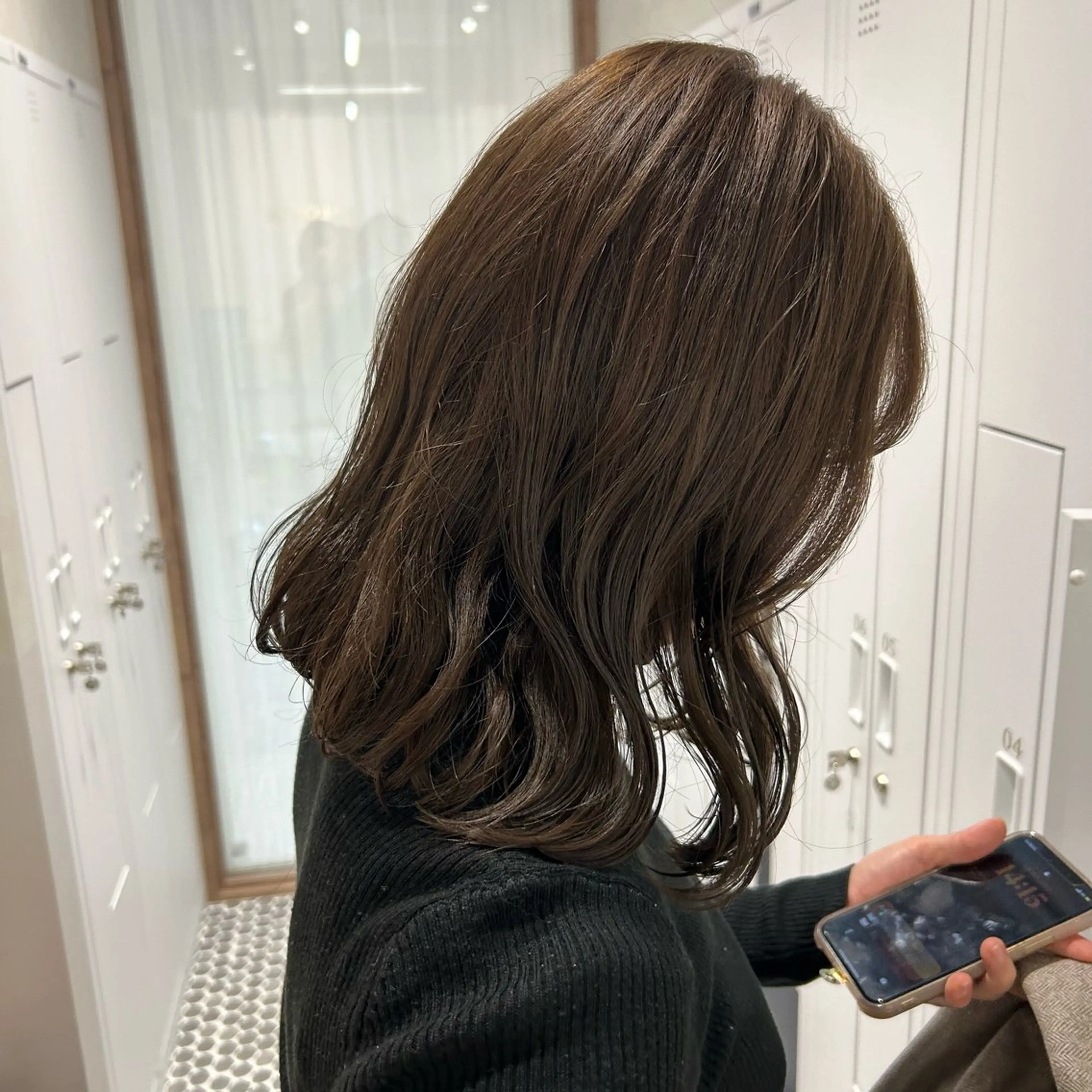 ミディアム ヘアカラー SALOWIN栄 三丁目 木戸里実のヘアスタイル