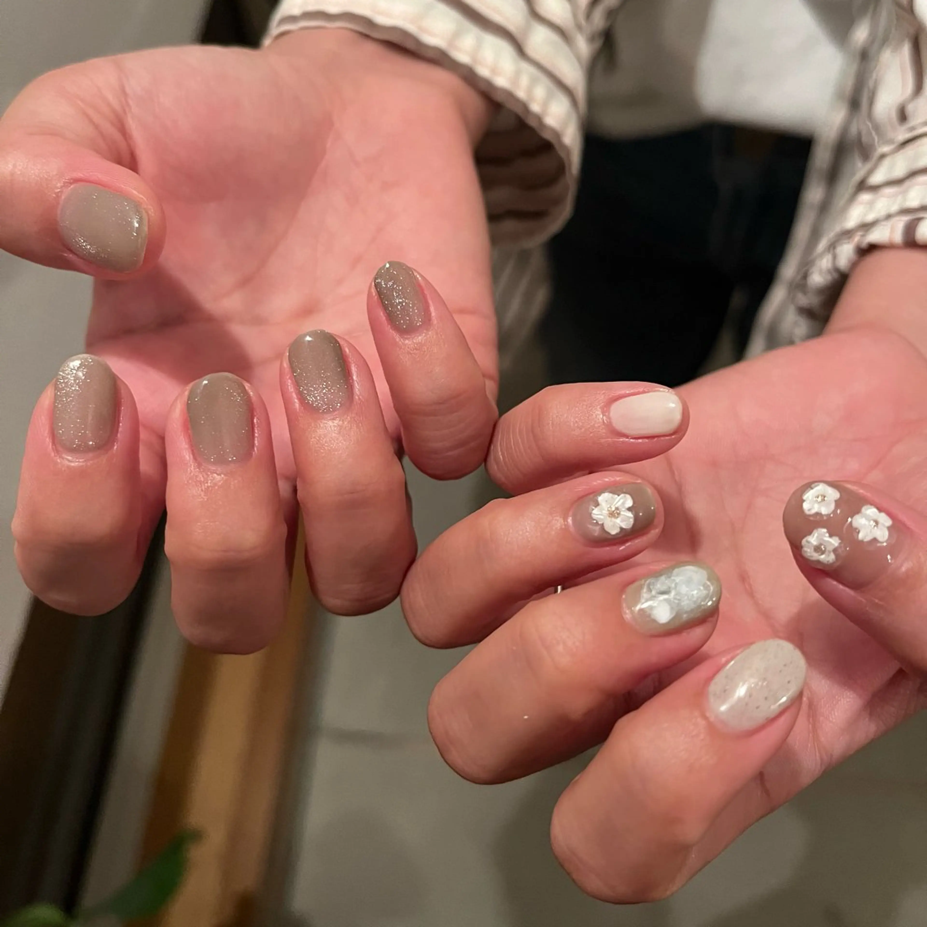 ネイル フラワーネイル ニュアンスネイル K Aのネイルデザイン