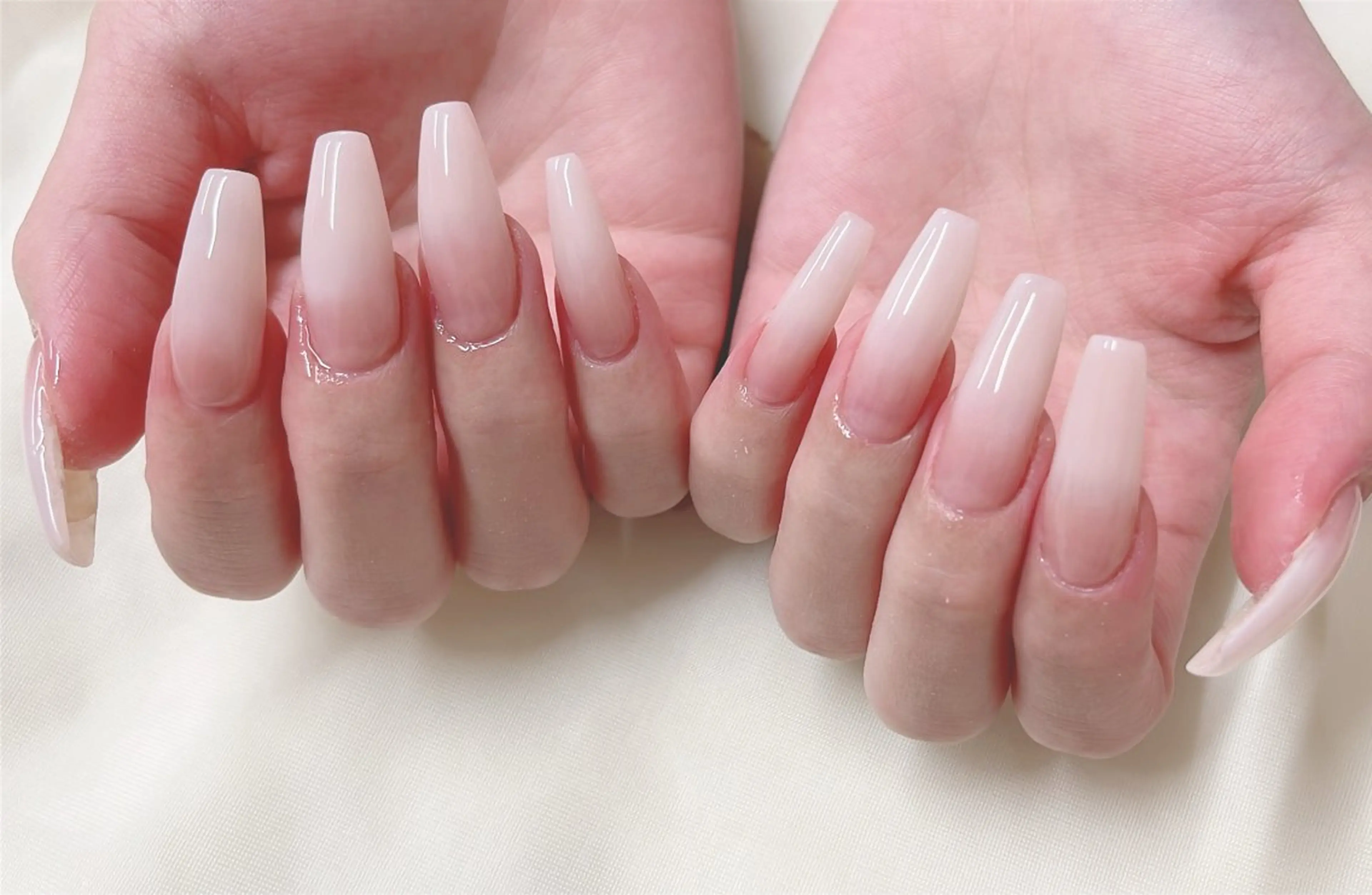 チップスカルプ長さだし＋人気ベビーブーマーネイルの写真