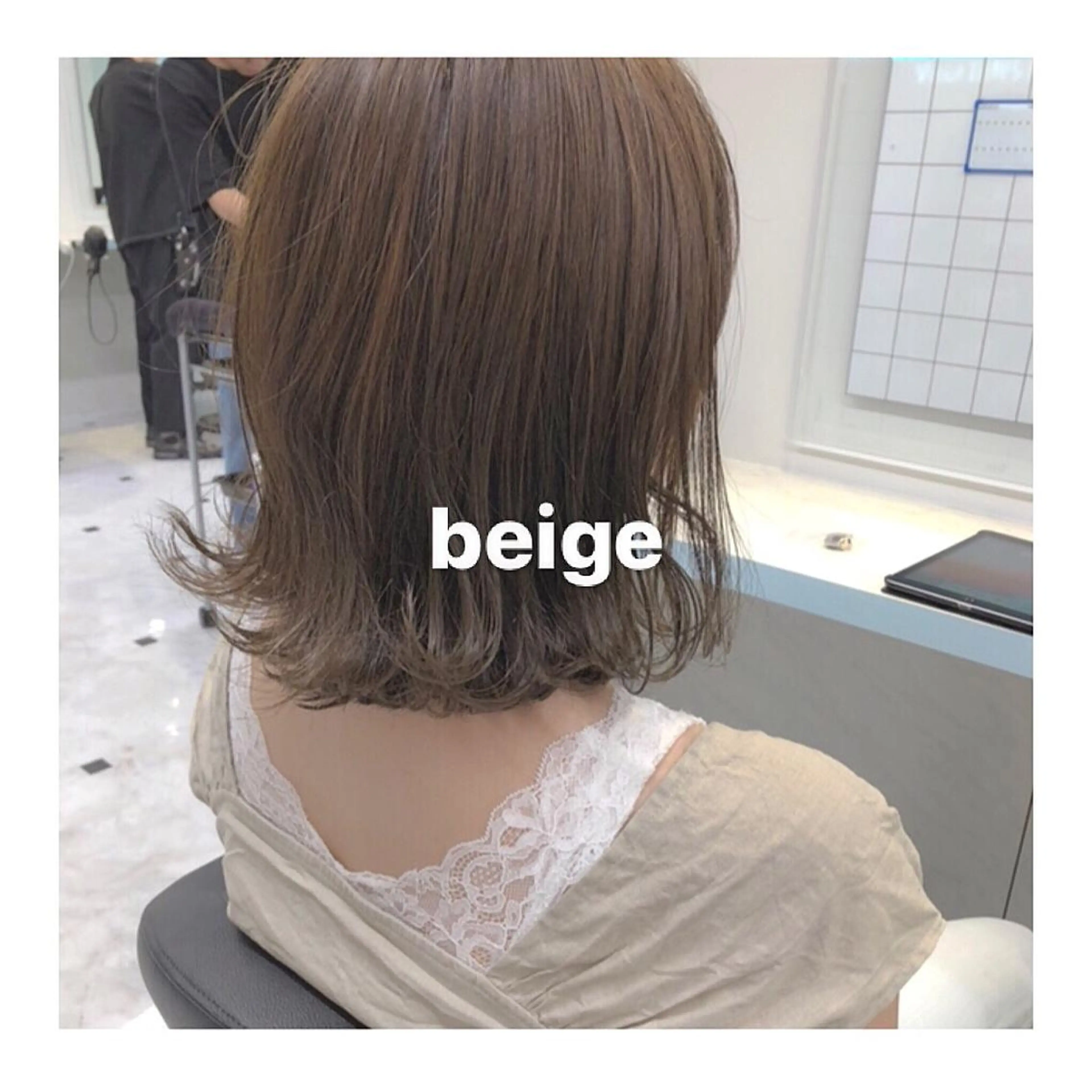 ショート カラー ベージュカラー ミルクティーベージュ ヘアカラー ハイトーン特化🌟 仲川和人のヘアスタイル