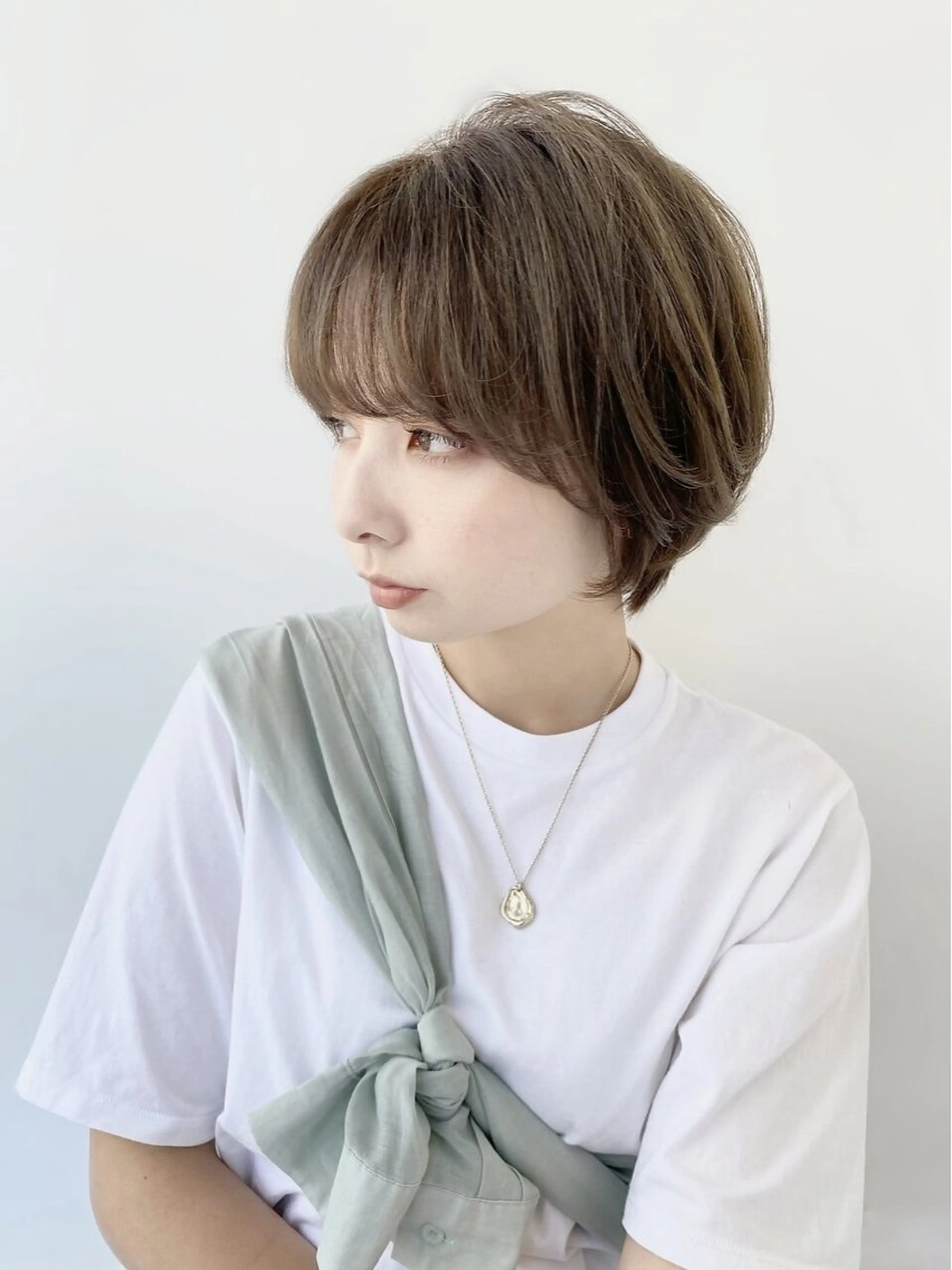 ショート カラー メンズ/レディース 下村 伯のヘアスタイル