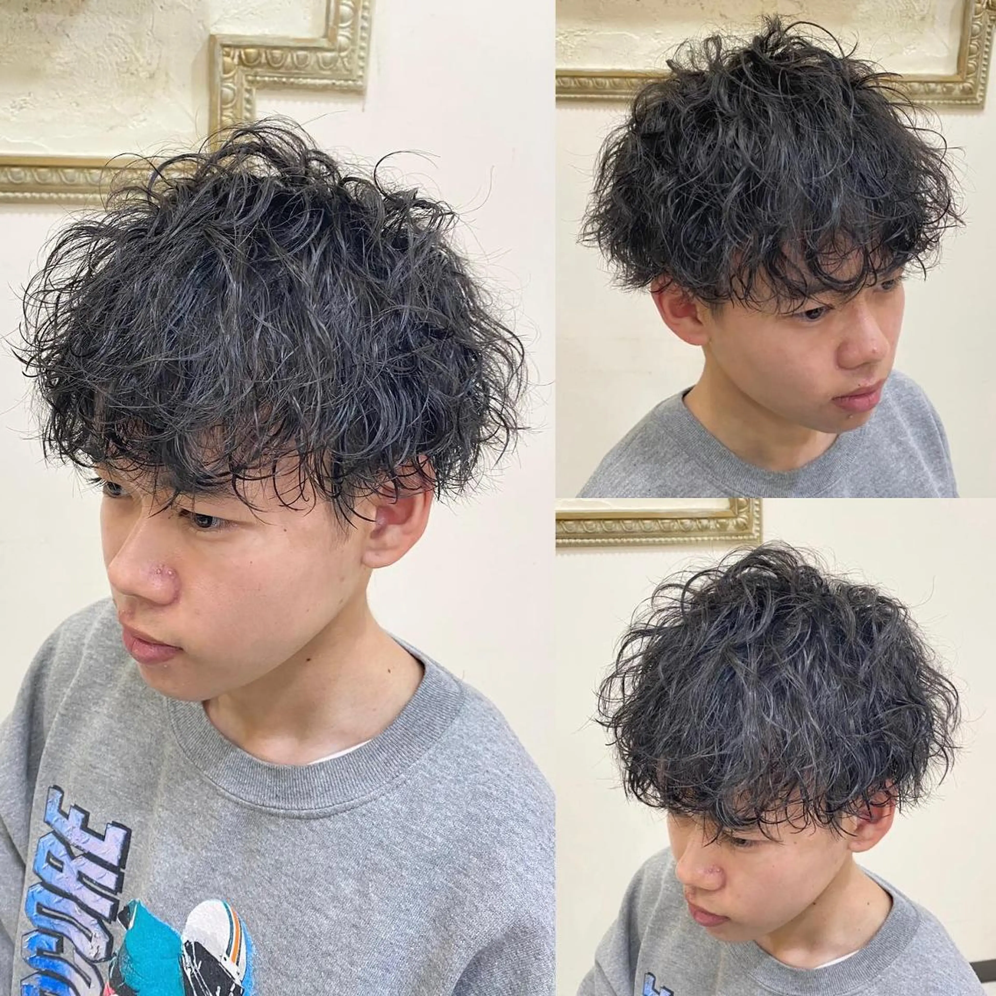 パーマ メンズ フェードカット メンズパーマ プードルパーマ メンズツイストパーマ ツイストスパイラルパーマ 年間2000名担当◎ パーマ職人/仲原佑樹のヘアスタイル