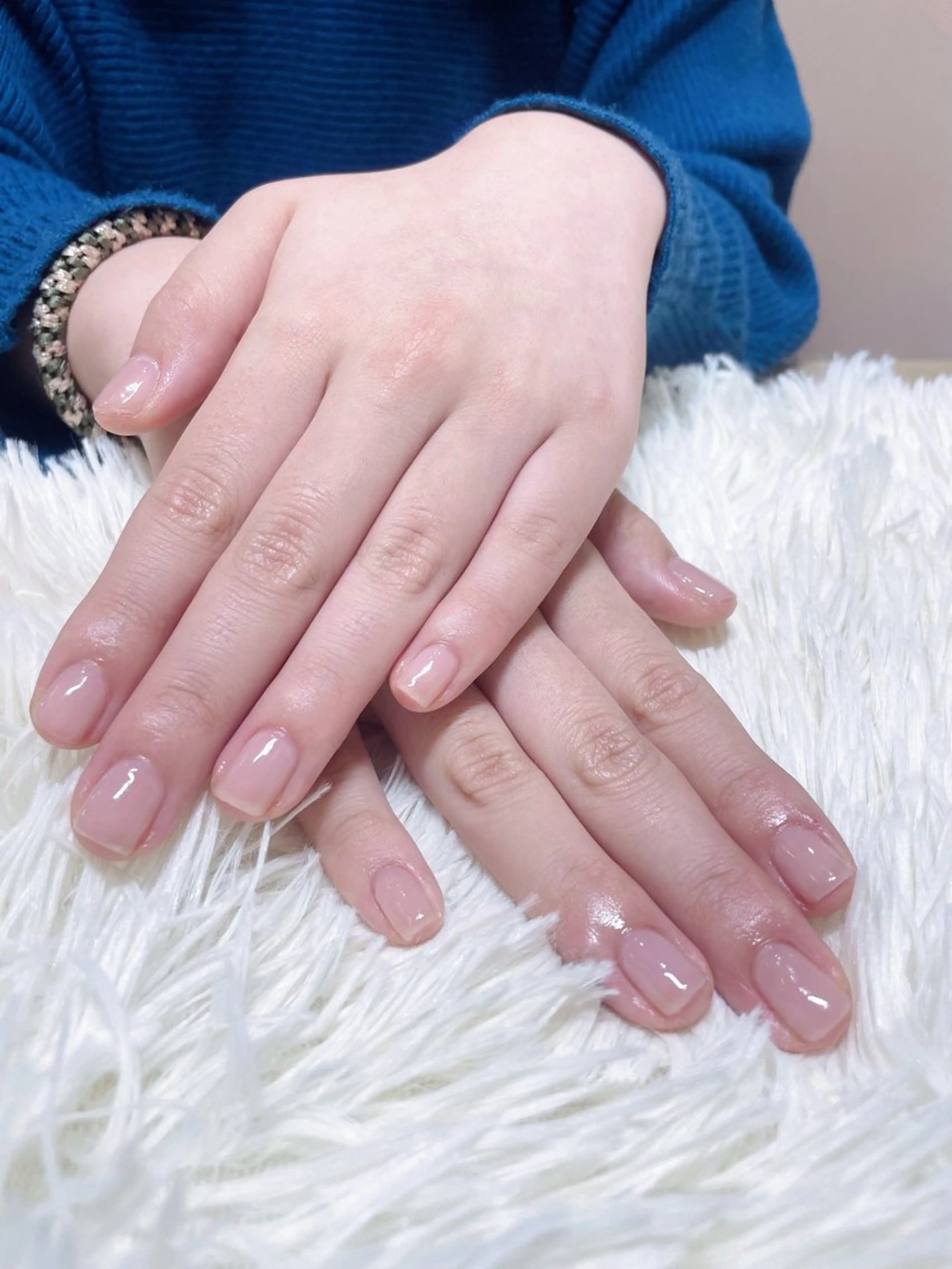 ネイル ワンカラーネイル ピンク ハンドネイル feel.a ‎もえ‎のネイルデザイン