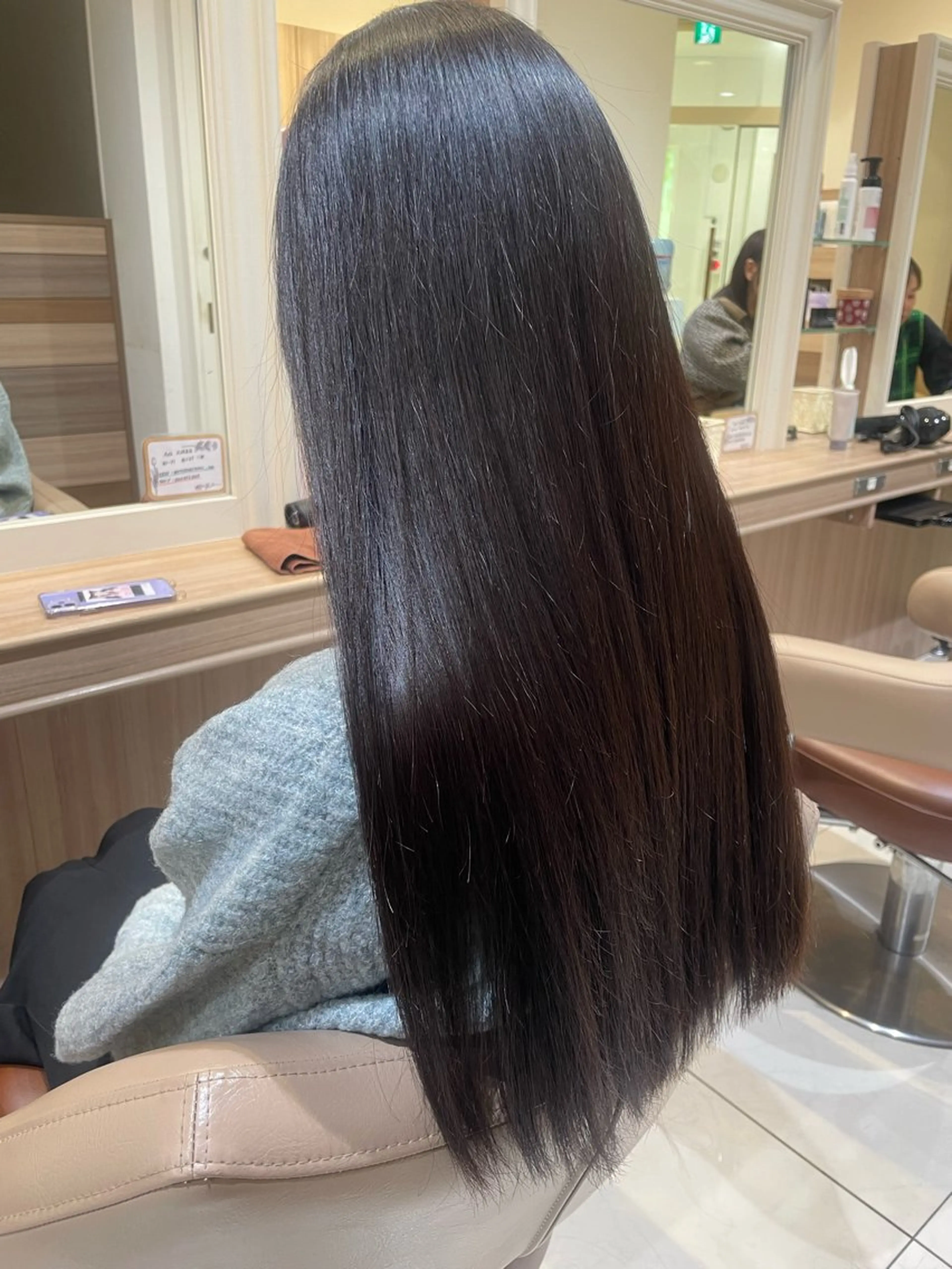 ロング パーマ カット 縮毛矯正 トリートメント 韓国ヘアメイク🎀/ 縮毛矯正✨山本媛香のヘアスタイル