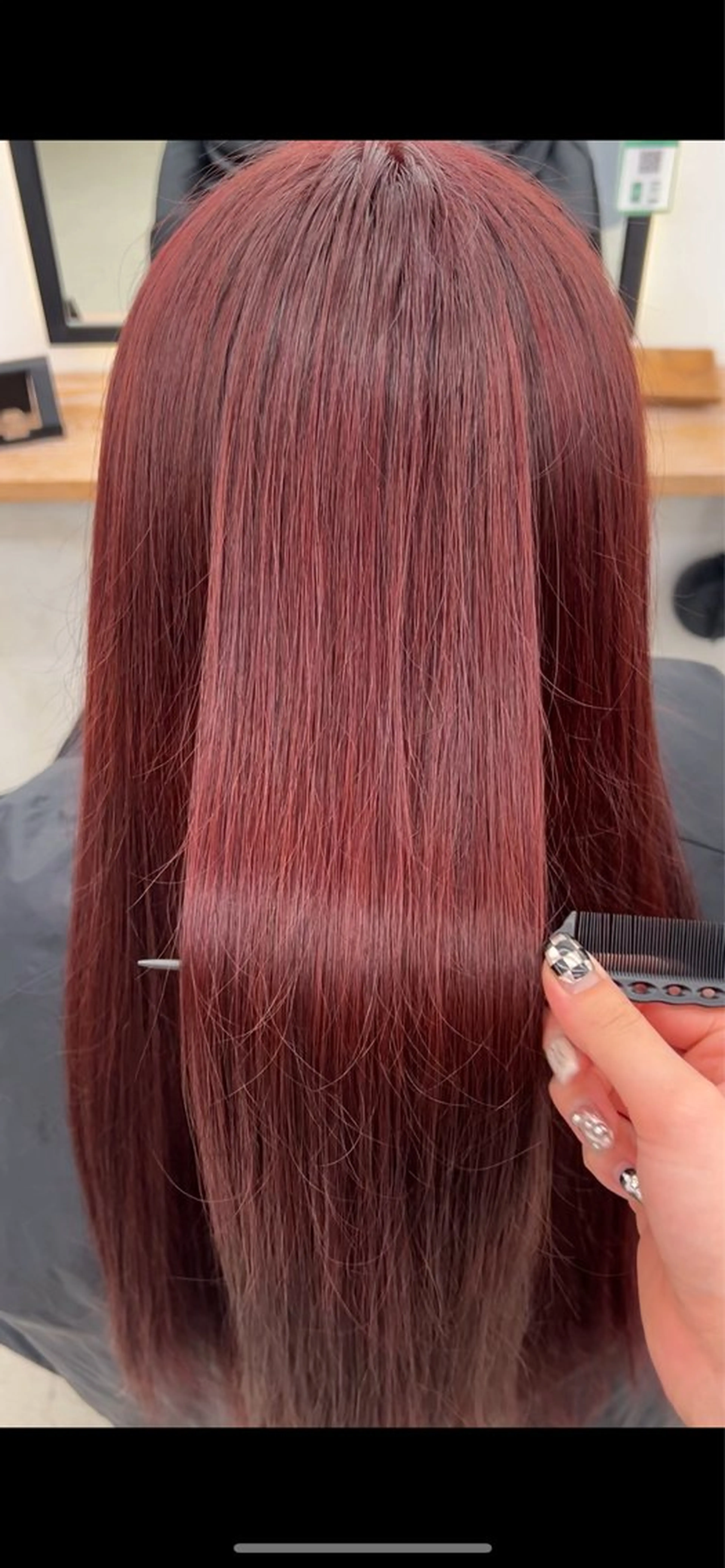 セミロング ボブ/縮毛矯正/艶髪 /さのまなみのヘアスタイル