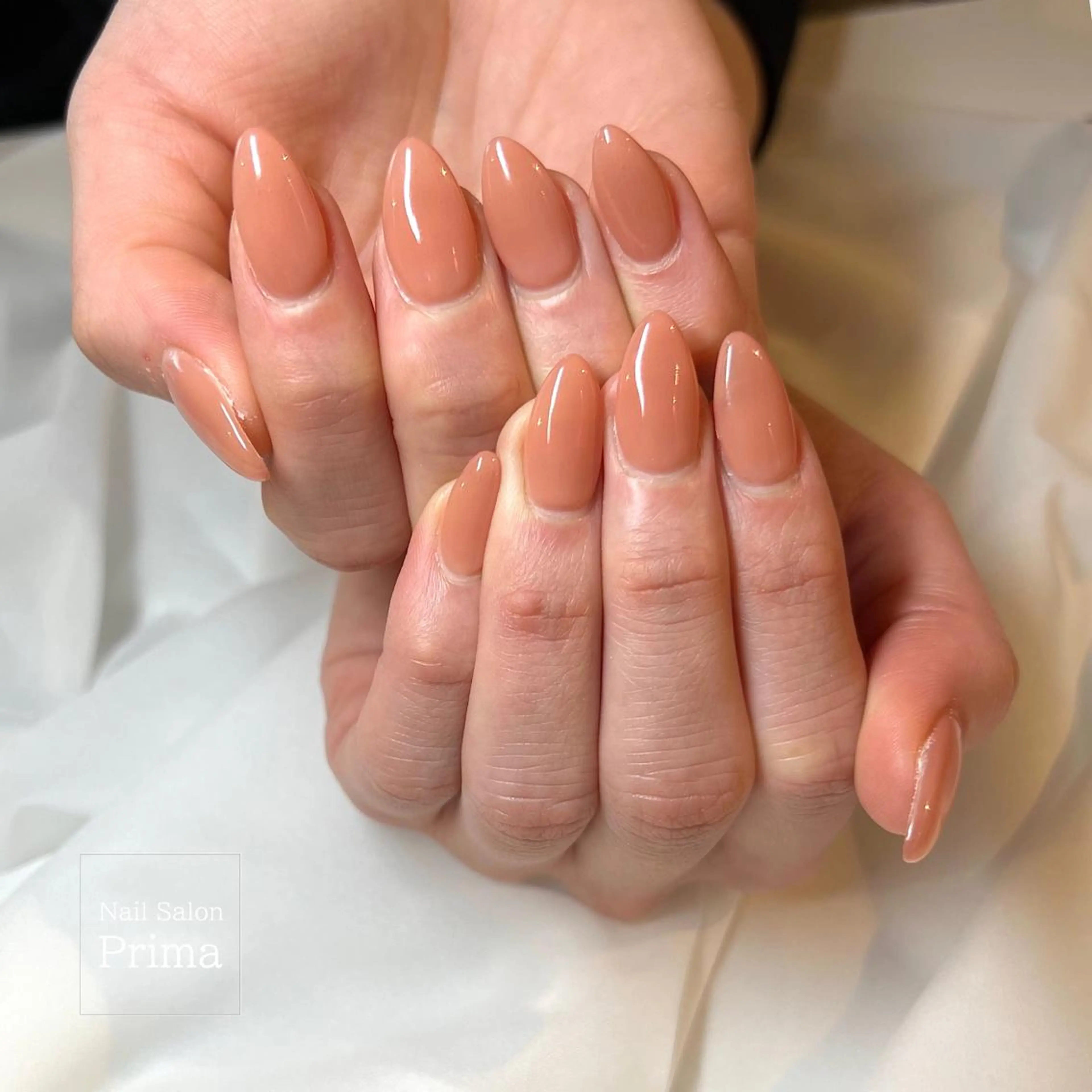 セミロング ネイル 長さ出し SalonPrima Nail & Eyeのネイルデザイン