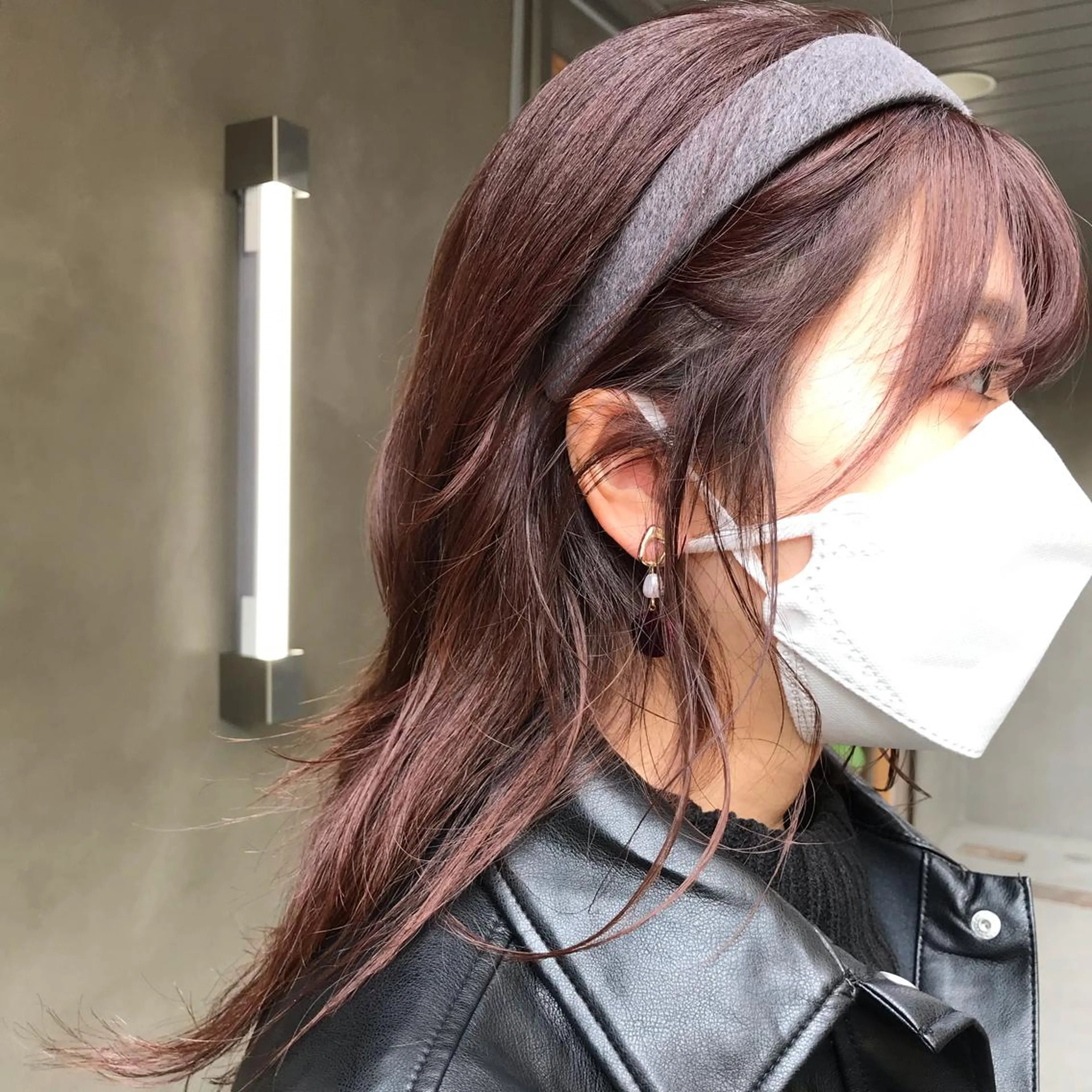 セミロング カラー ヘアアレンジ moi-meme.soe所属・タナカ リナのヘアスタイル