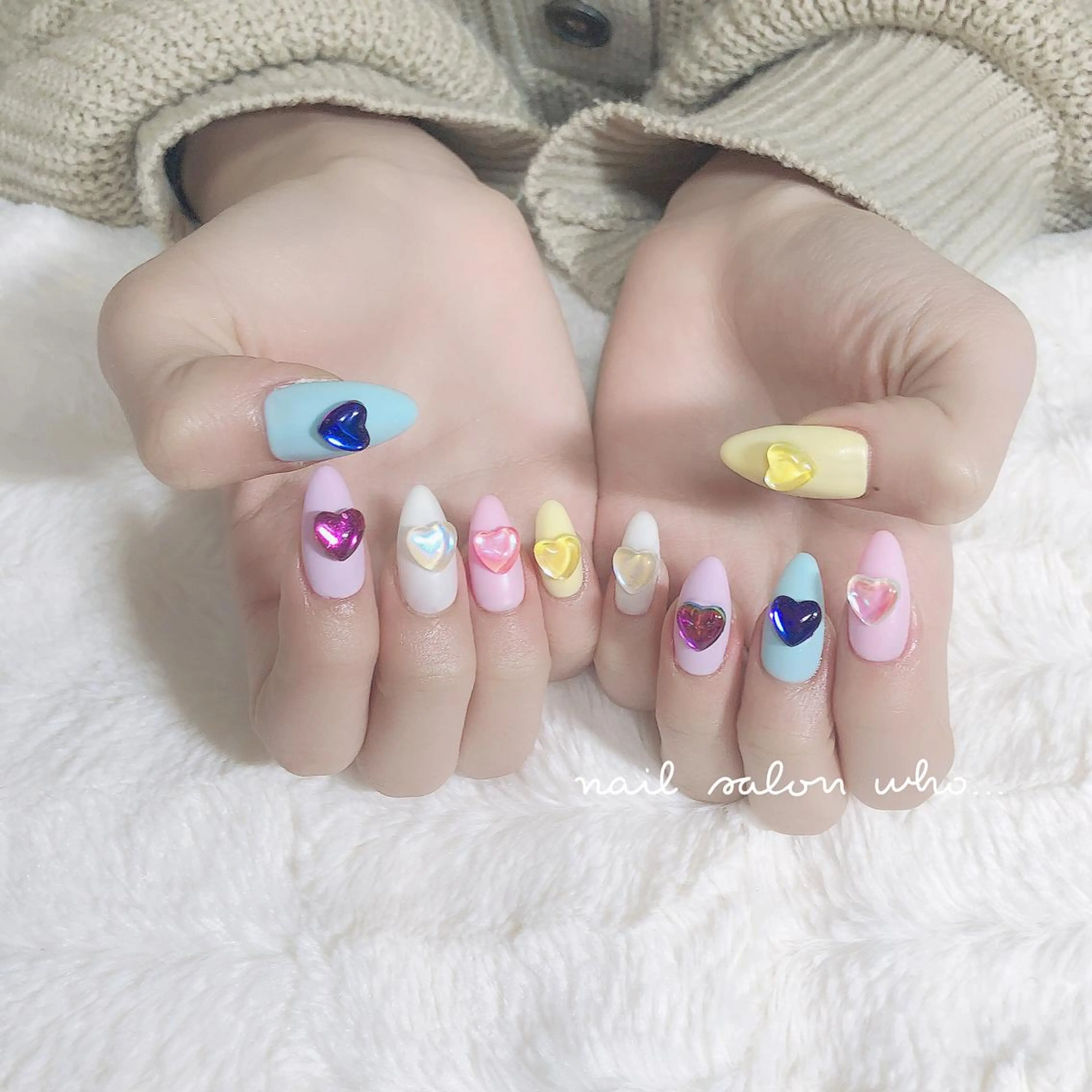 スカルプアートコース(チップでの長さ出し)の写真